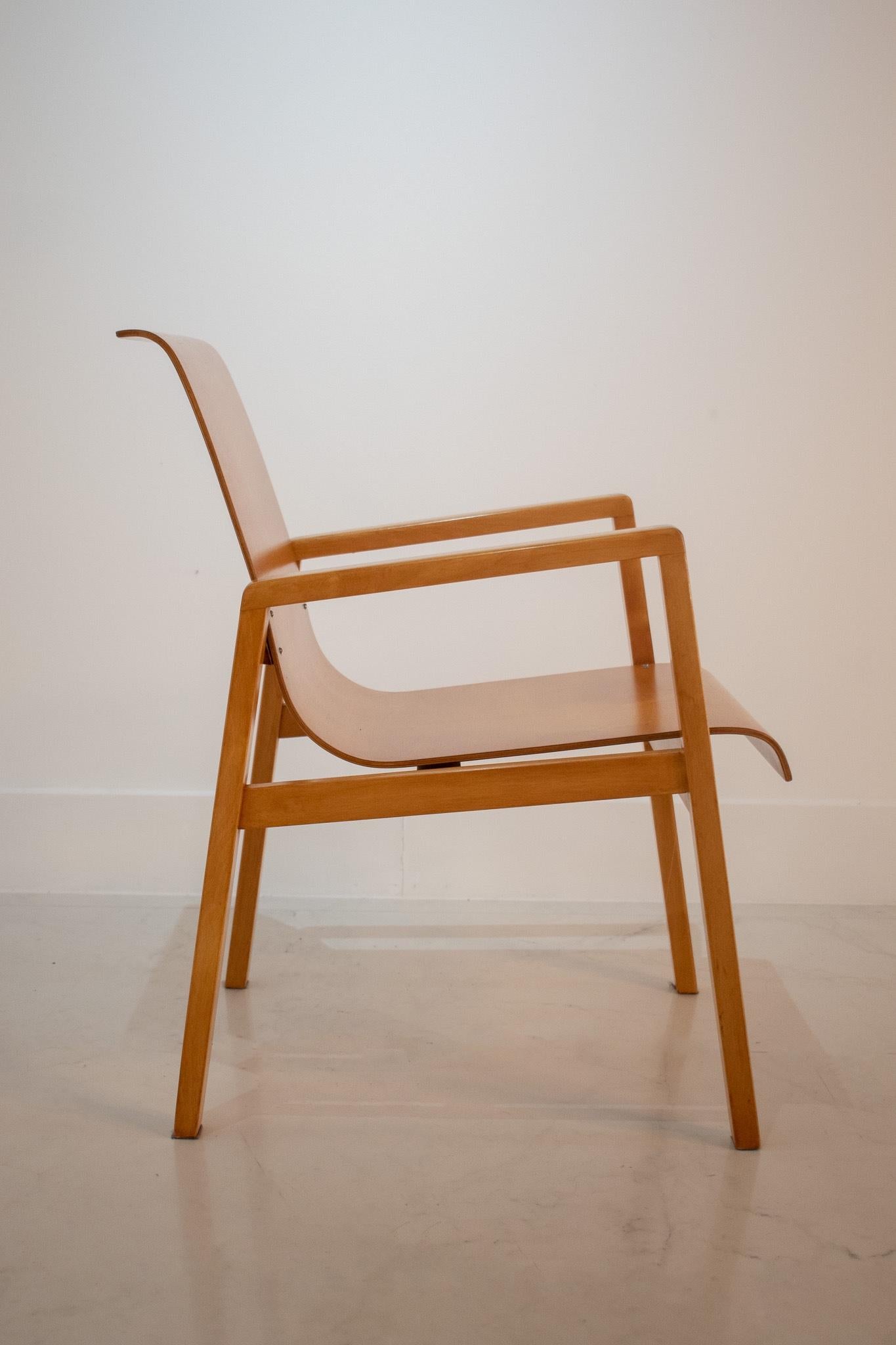 Finnish Alvar Aalto Hallway Chair, Model No.403, Finmar 1930's For Sale