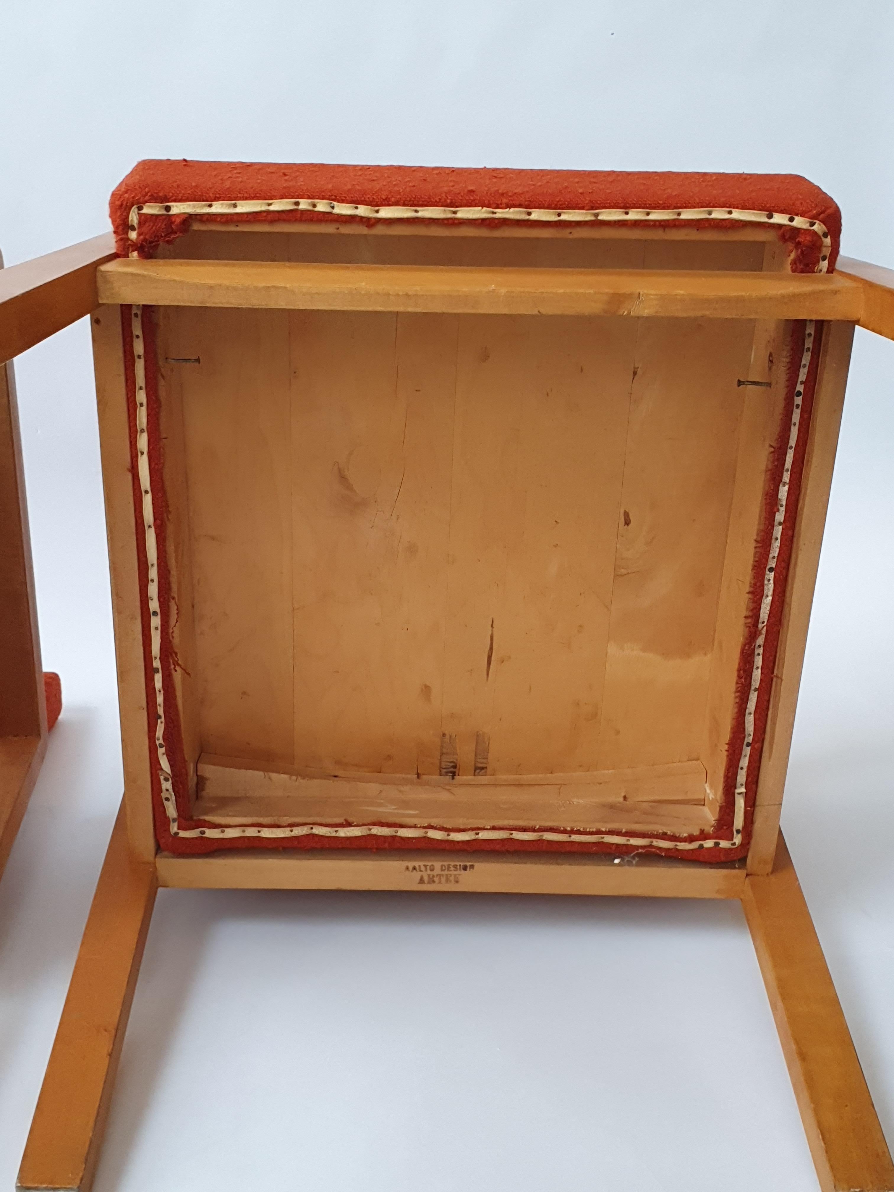 Sedie da corridoio Alvar Aalto modello 403 degli anni '40 in vendita 4