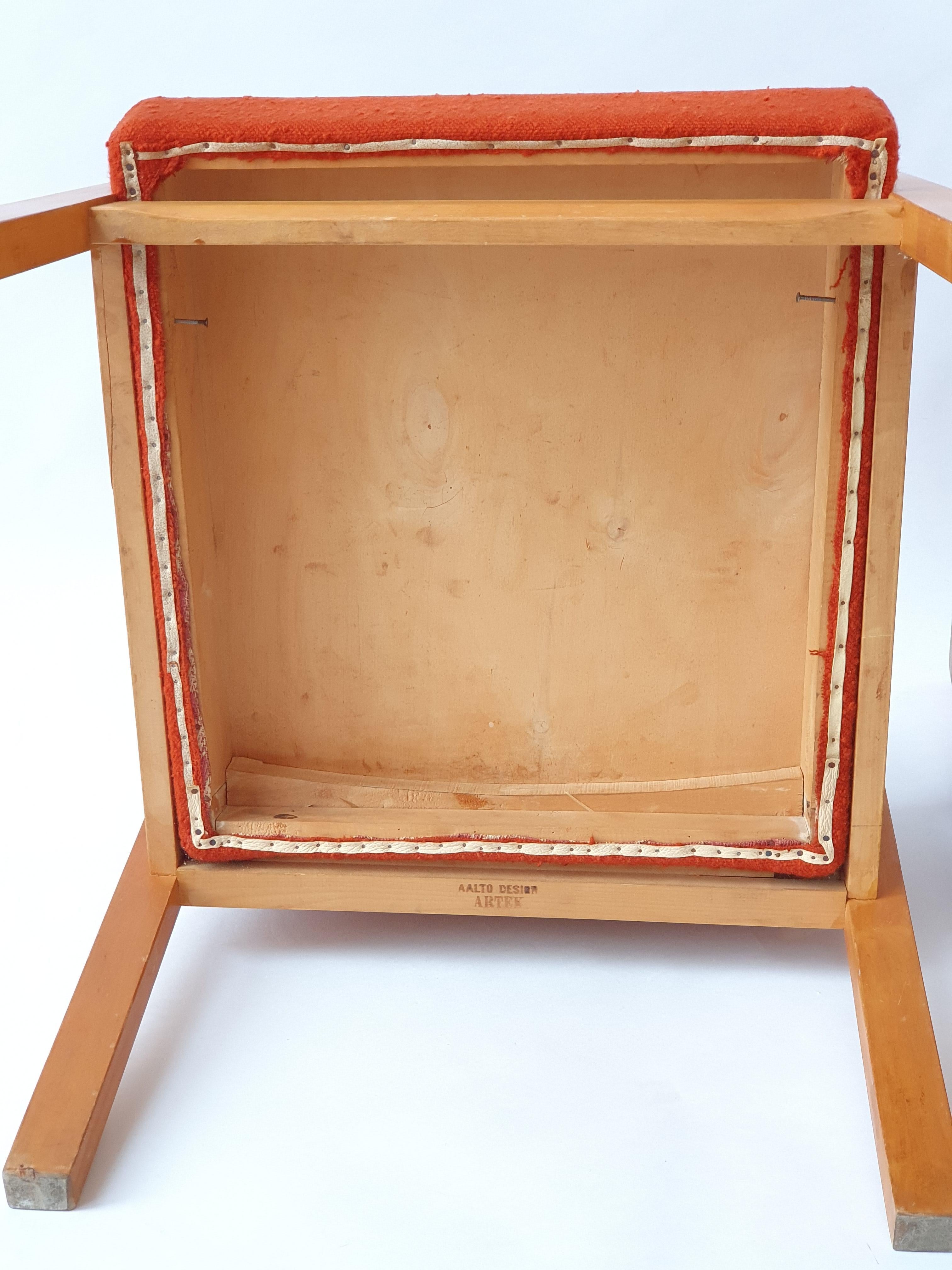 Sedie da corridoio Alvar Aalto modello 403 degli anni '40 in vendita 5