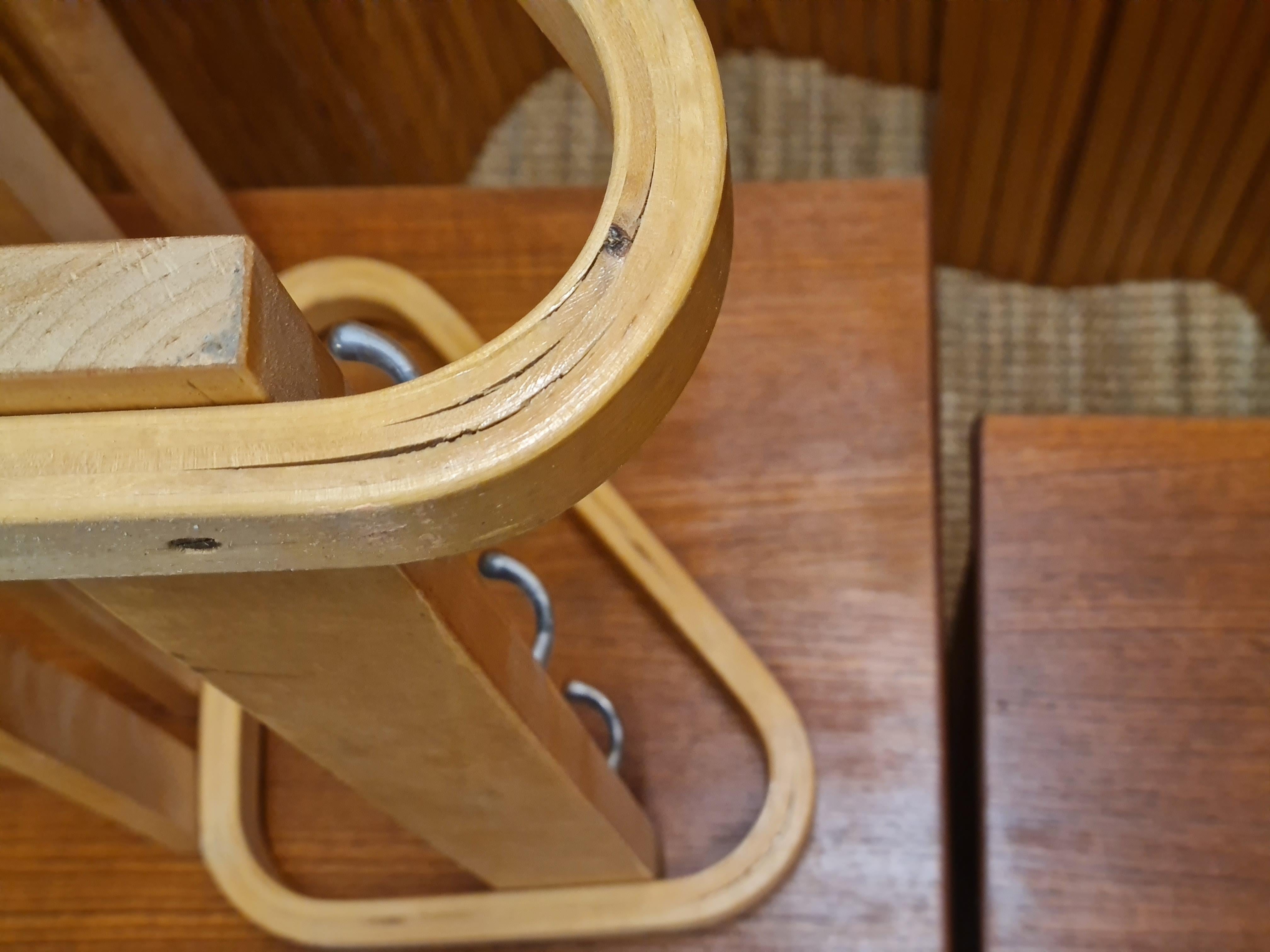 Appendiabiti Alvar Aalto in betulla, modello 109, Artek anni '50 in vendita 2