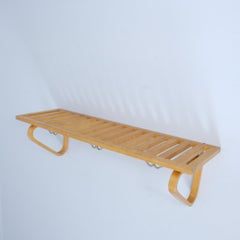 Porte-chapeaux/porte-manteaux Alvar Aalto en bouleau, modèle 113, Artek, années 1940