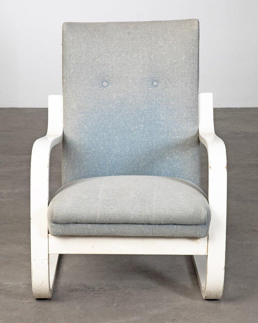 Scandinavian Modern Alvar Aalto High Backed Chair by Oy Huonekalu ja Rakennustyötehdas Ab circa 1940 For Sale