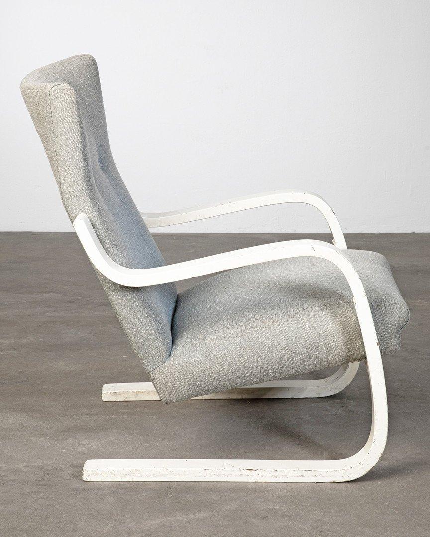 Alvar Aalto High Backed Chair by Oy Huonekalu ja Rakennustyötehdas Ab circa 1940 In Good Condition For Sale In Temse, BE
