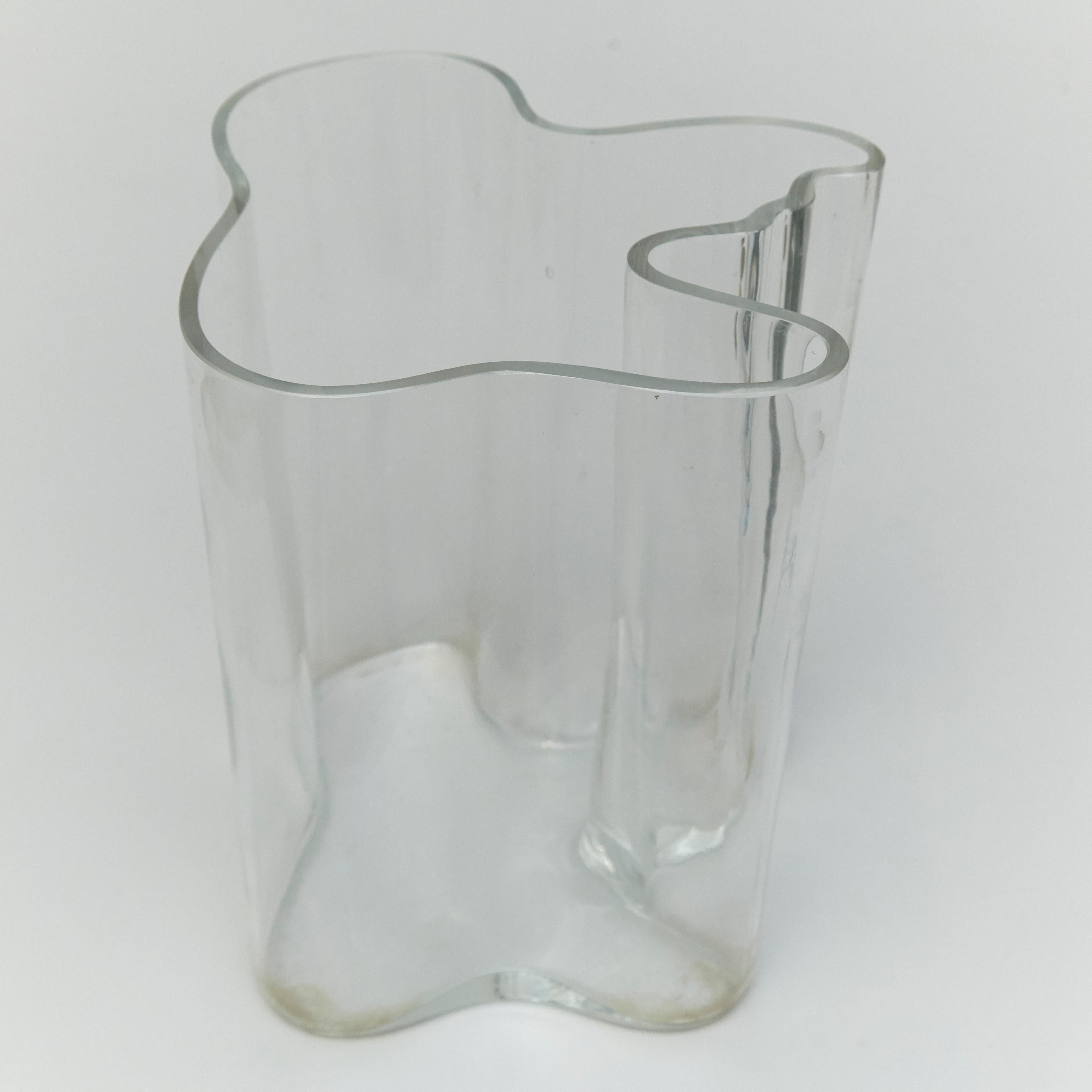 Mid-Century Modern Alvar Aalto High Glass Bowl Savoy High, circa 1960