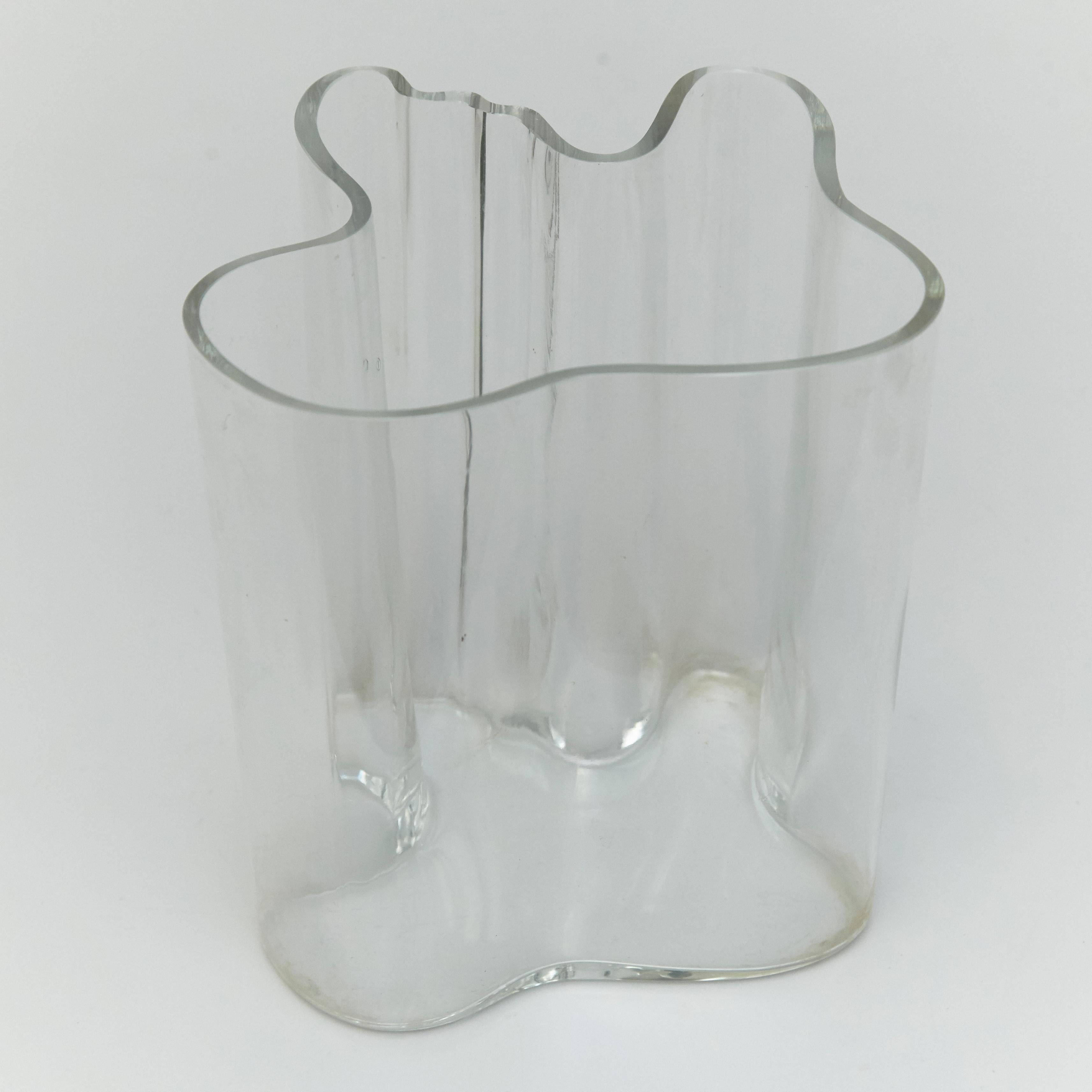 Finnish Alvar Aalto High Glass Bowl Savoy High, circa 1960