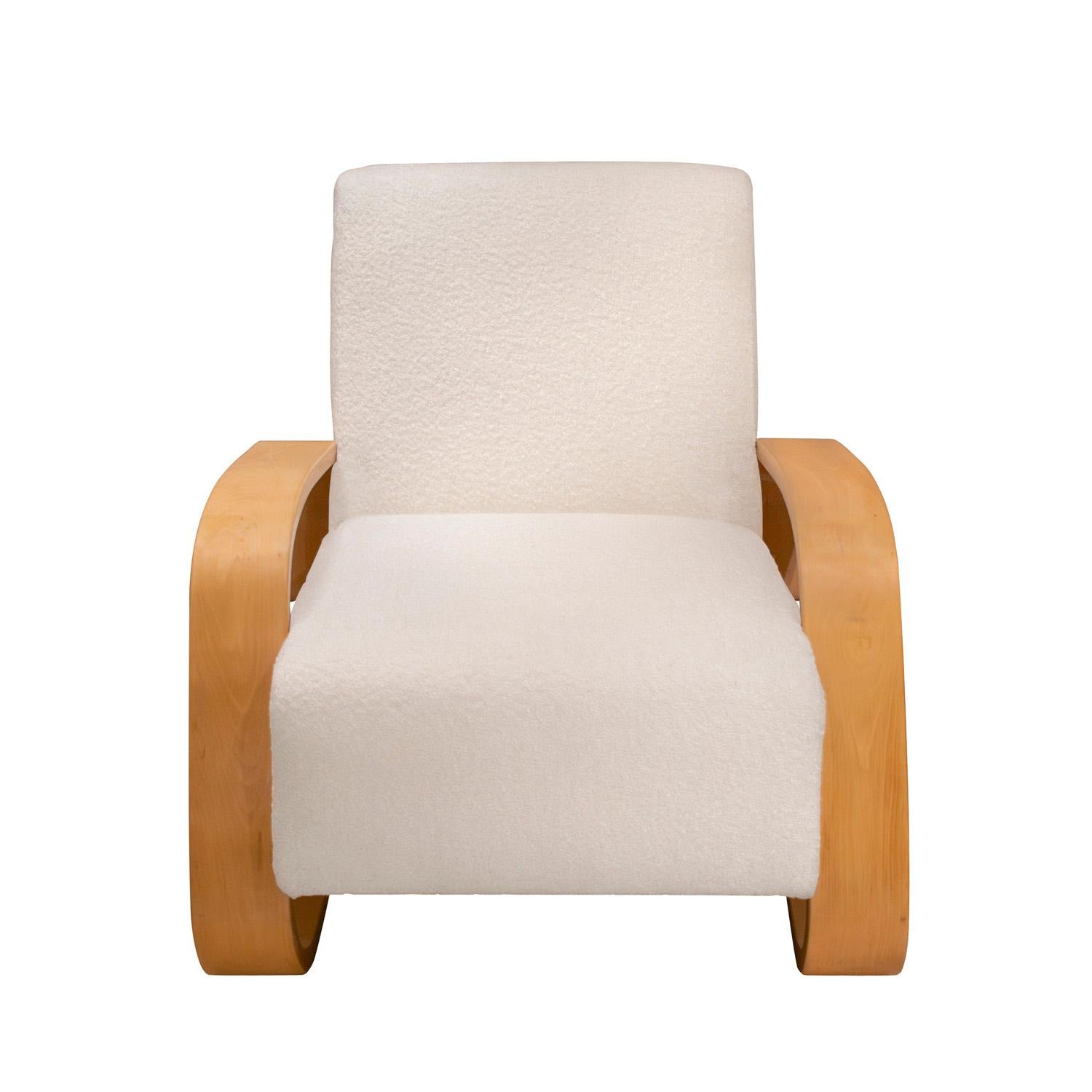 Alvar Aalto Ikonischer „Tank-Stuhl“ mit skulpturalem Rahmen 1960er Jahre (Moderne der Mitte des Jahrhunderts) im Angebot