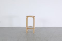 Alvar Aalto Inspired Bent Birch Bar Stool, Scandinavian Design
