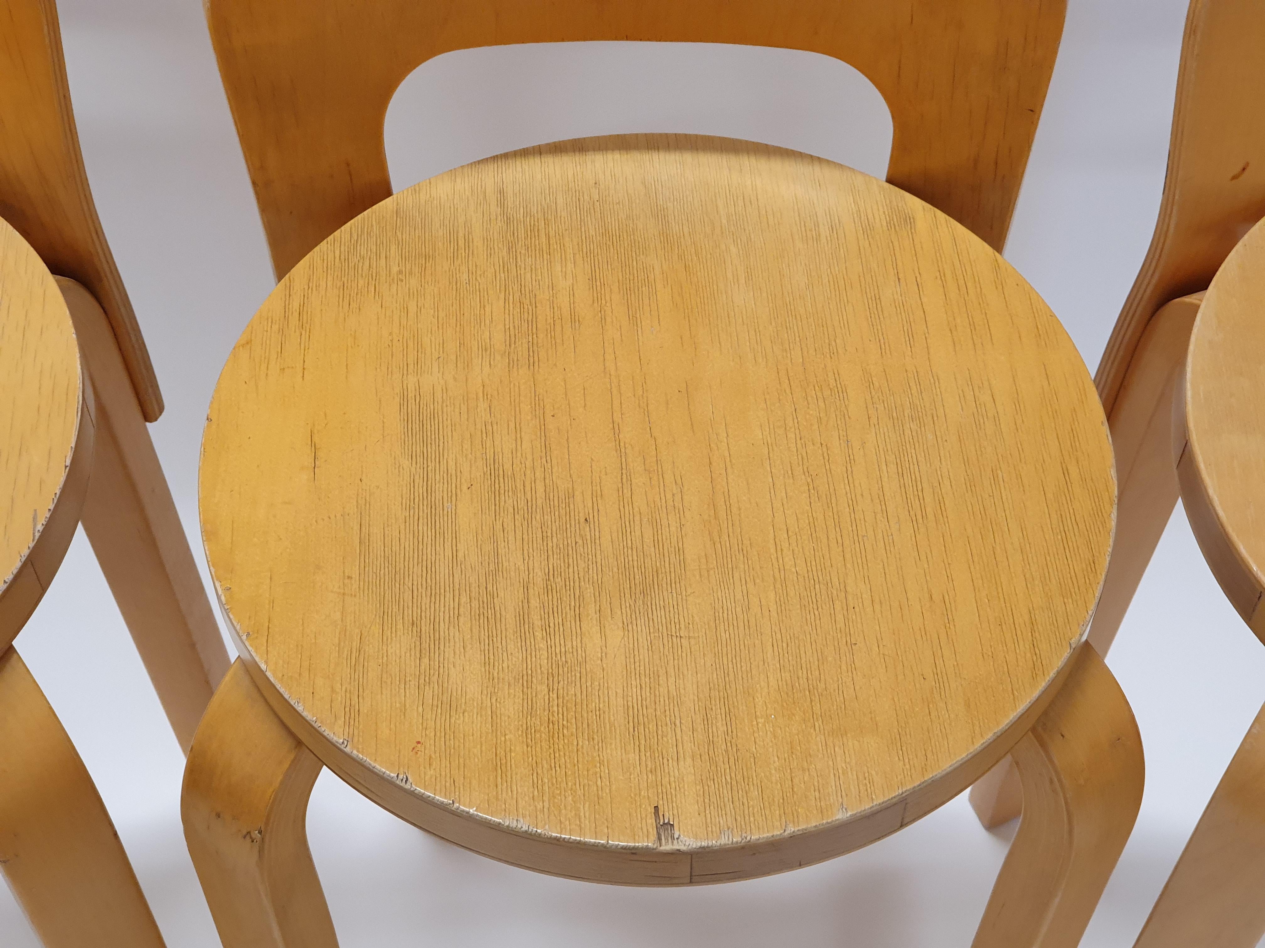 Alvar Aalto K65 Taburetes de Artek Años 60 en venta 2