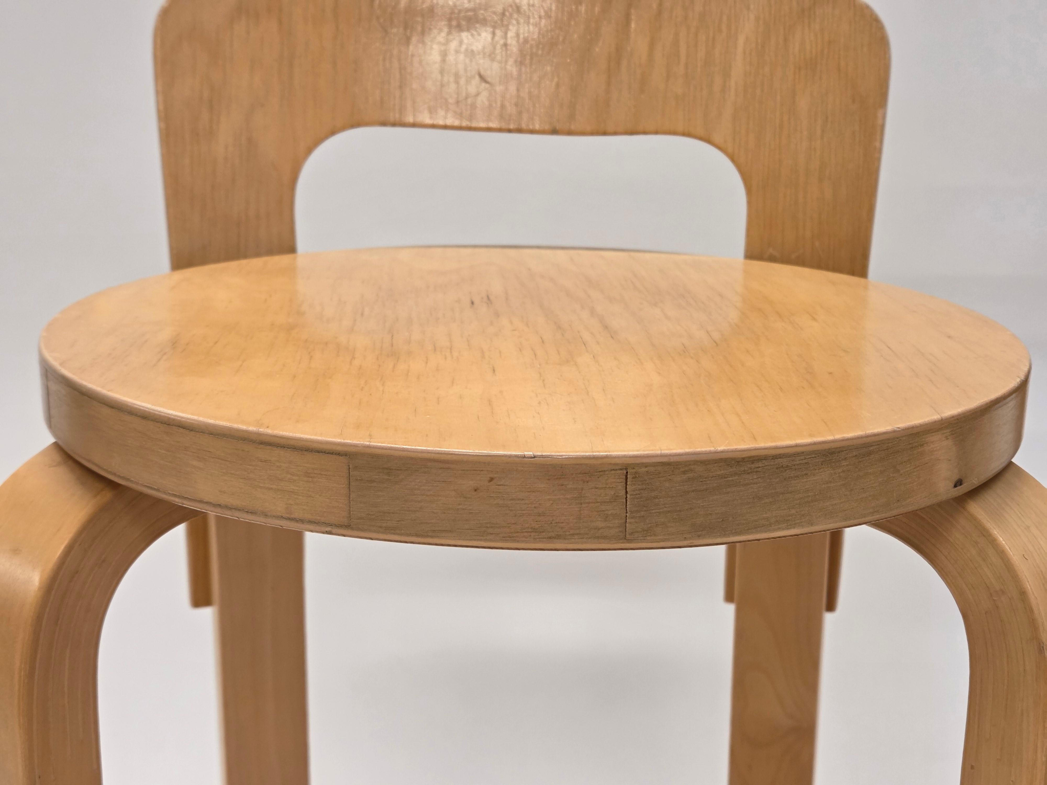 Alvar Aalto K65 Hocker von Artek im Angebot 5