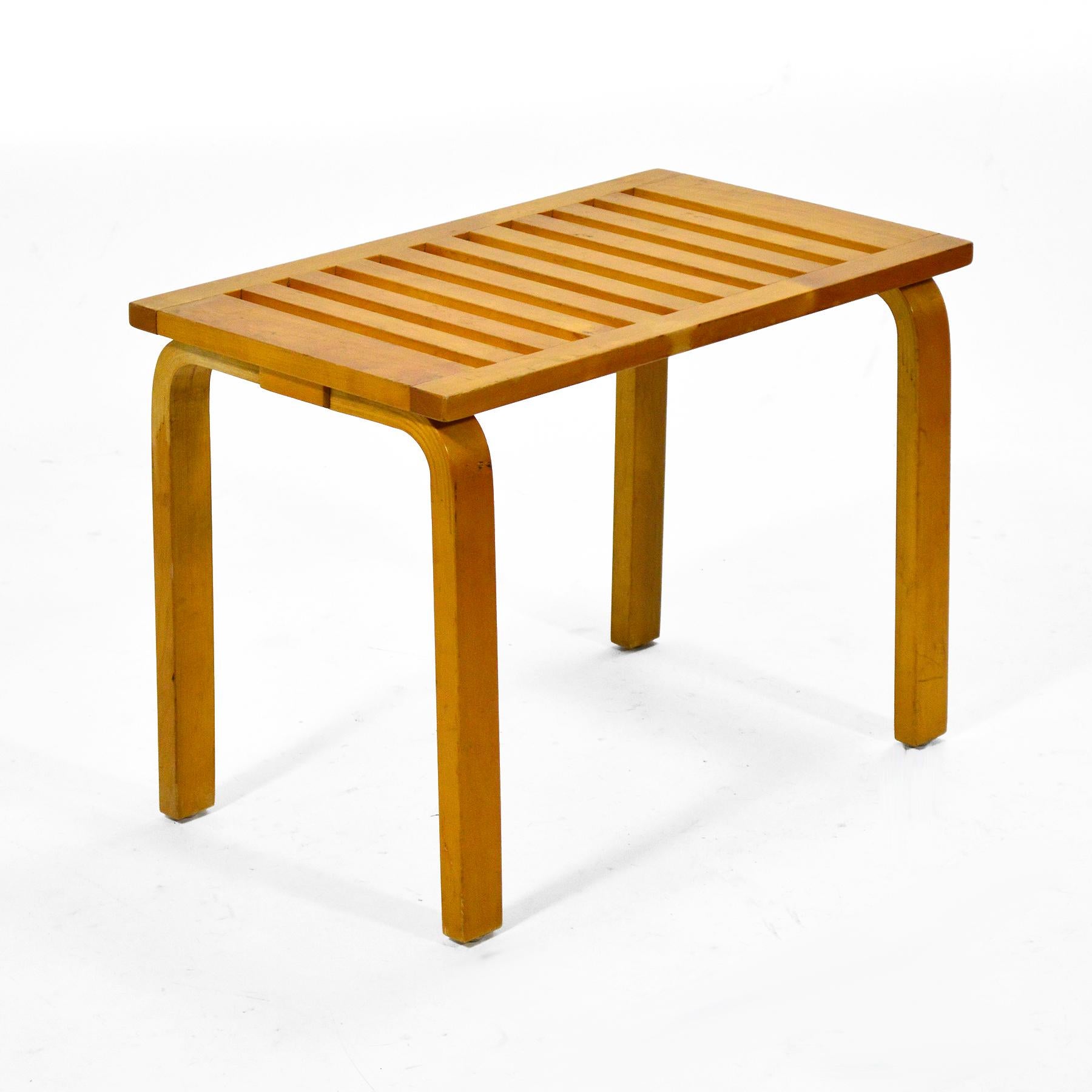 Scandinavian Modern Alvar Aalto L-Leg Bench/ Table Model 106 For Sale