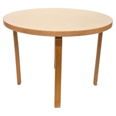 Alvar Aalto L-Legged Round Table Model 90A by Artek