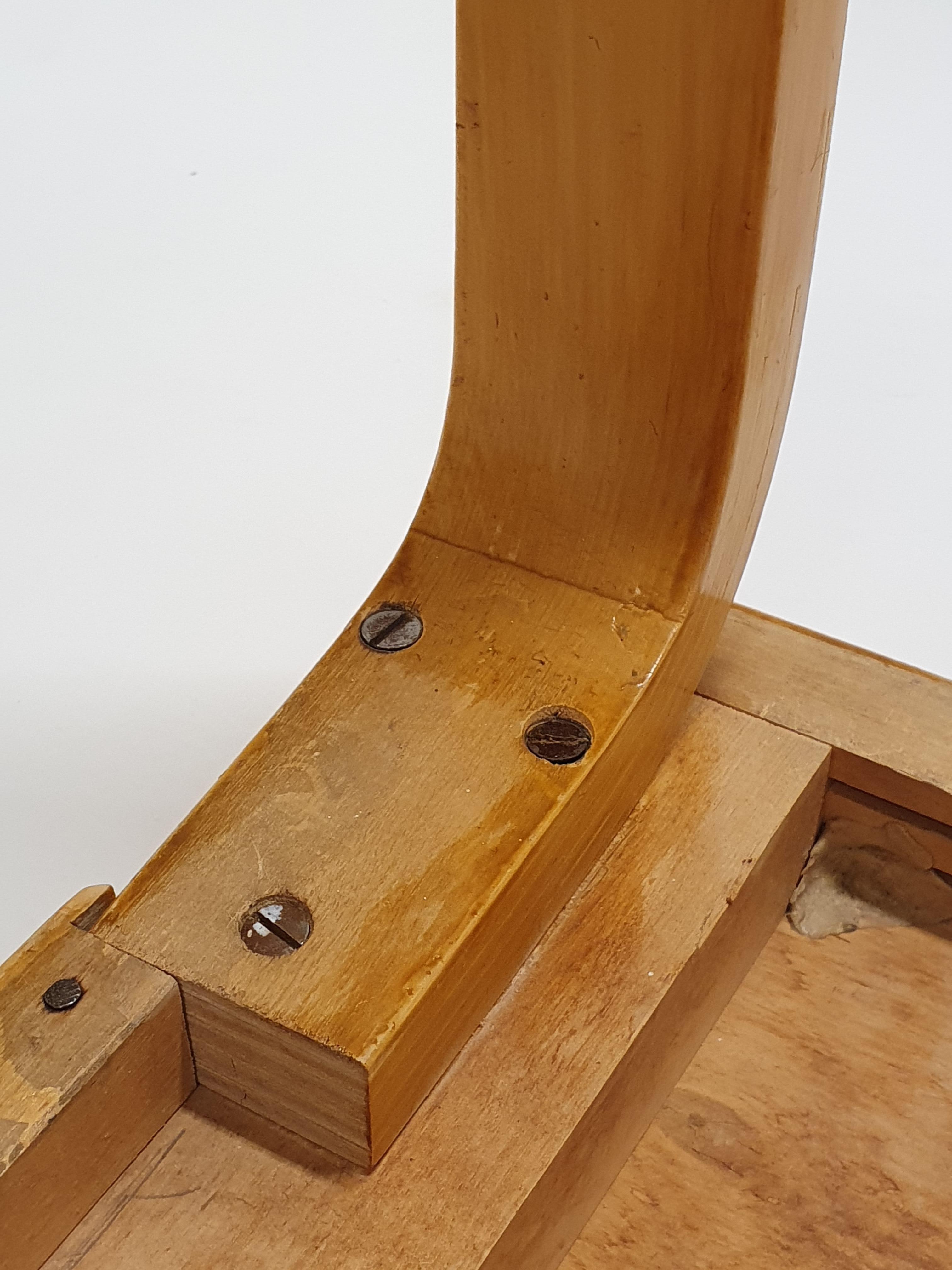 Alvar Aalto L-Legged Table by Artek 1960s For Sale 5