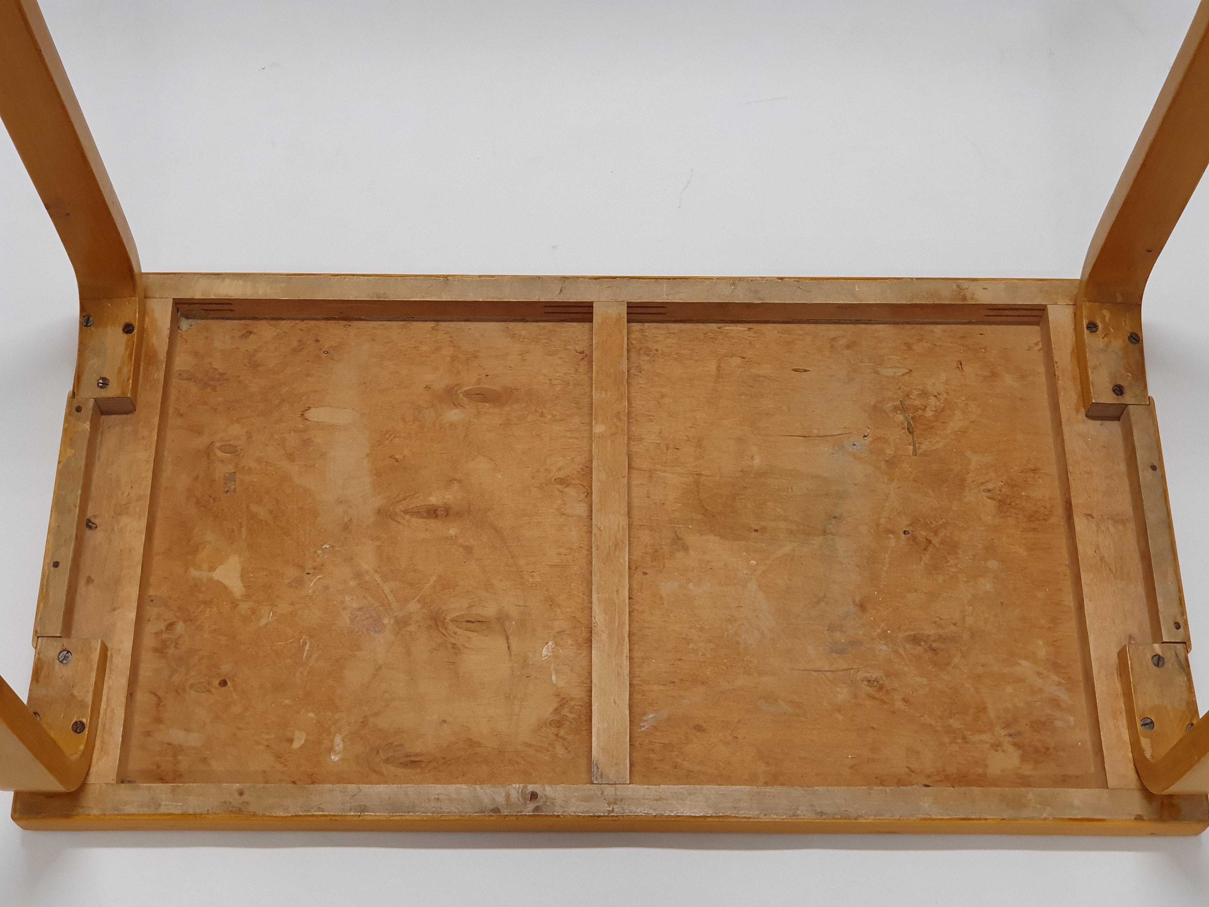 Alvar Aalto L-Legged Table by Artek 1960s For Sale 6