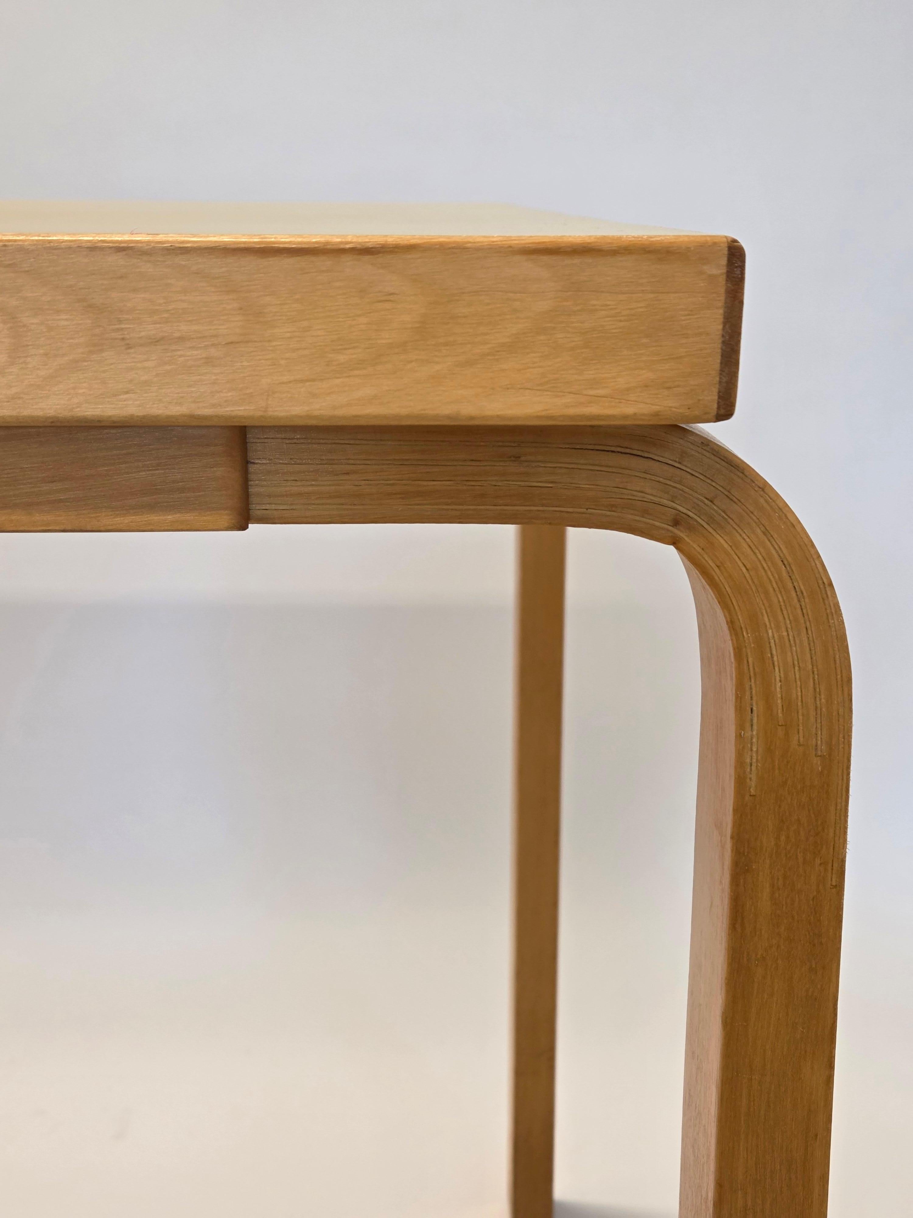 Finnish Alvar Aalto L-Legged Table by Artek 1960s