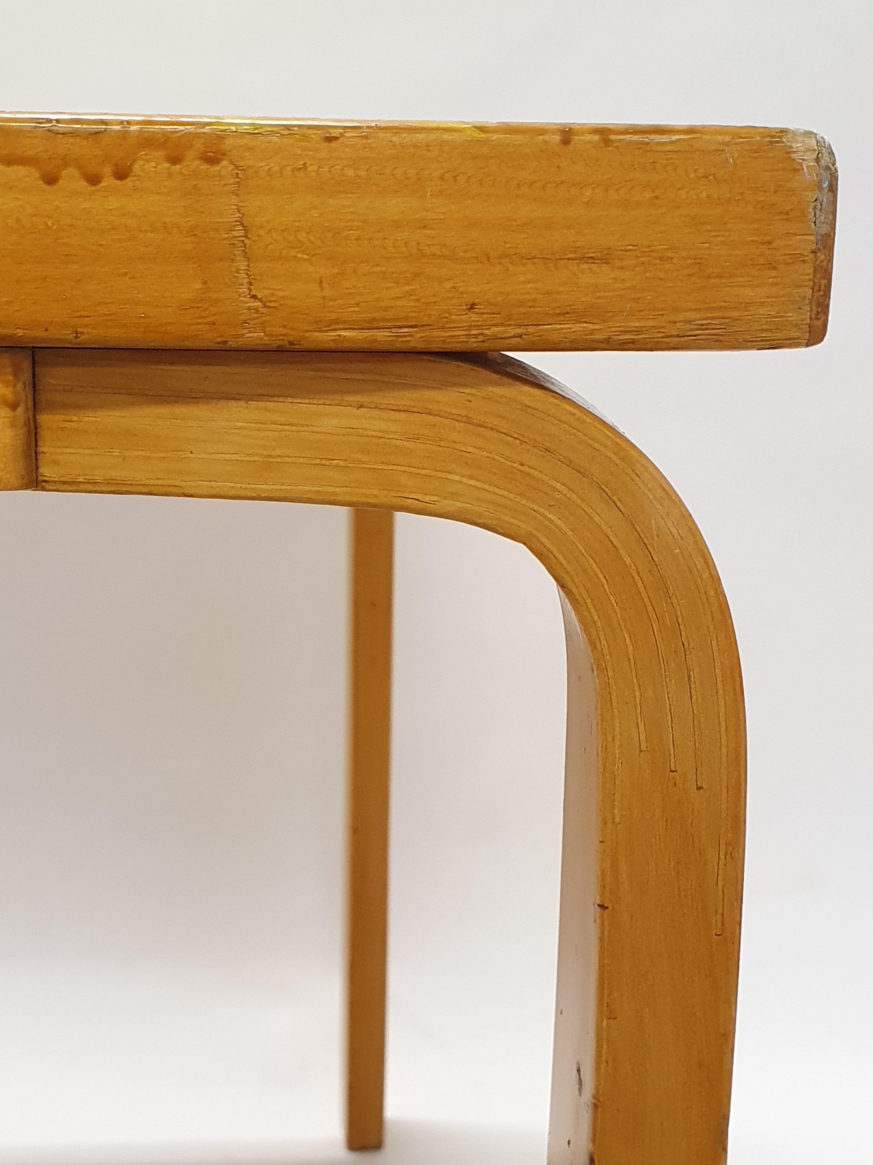 Mid-20th Century Alvar Aalto L-Legged Table by Artek 1960s For Sale