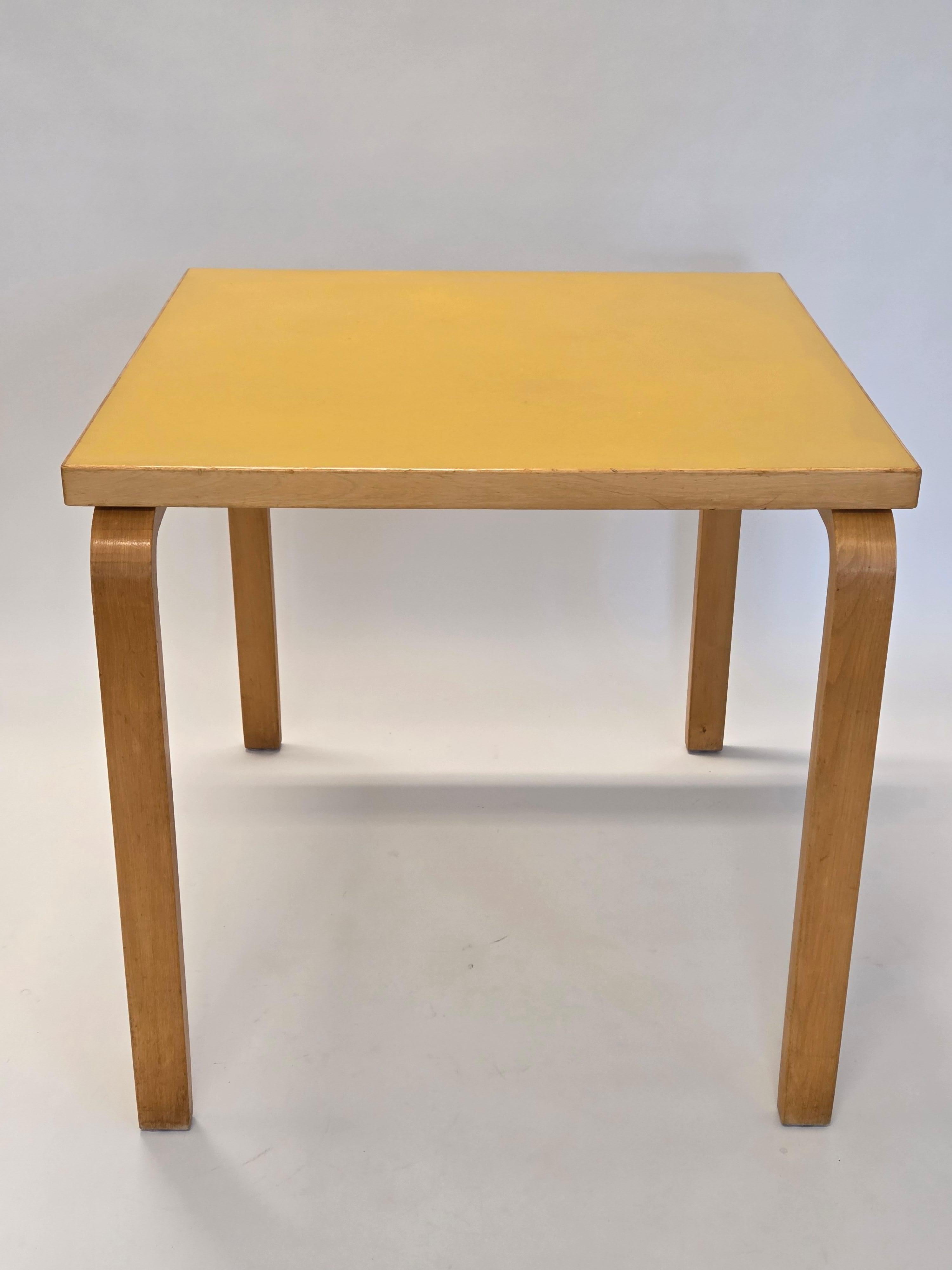 Mid-20th Century Alvar Aalto L-Legged Table by Artek 1960s