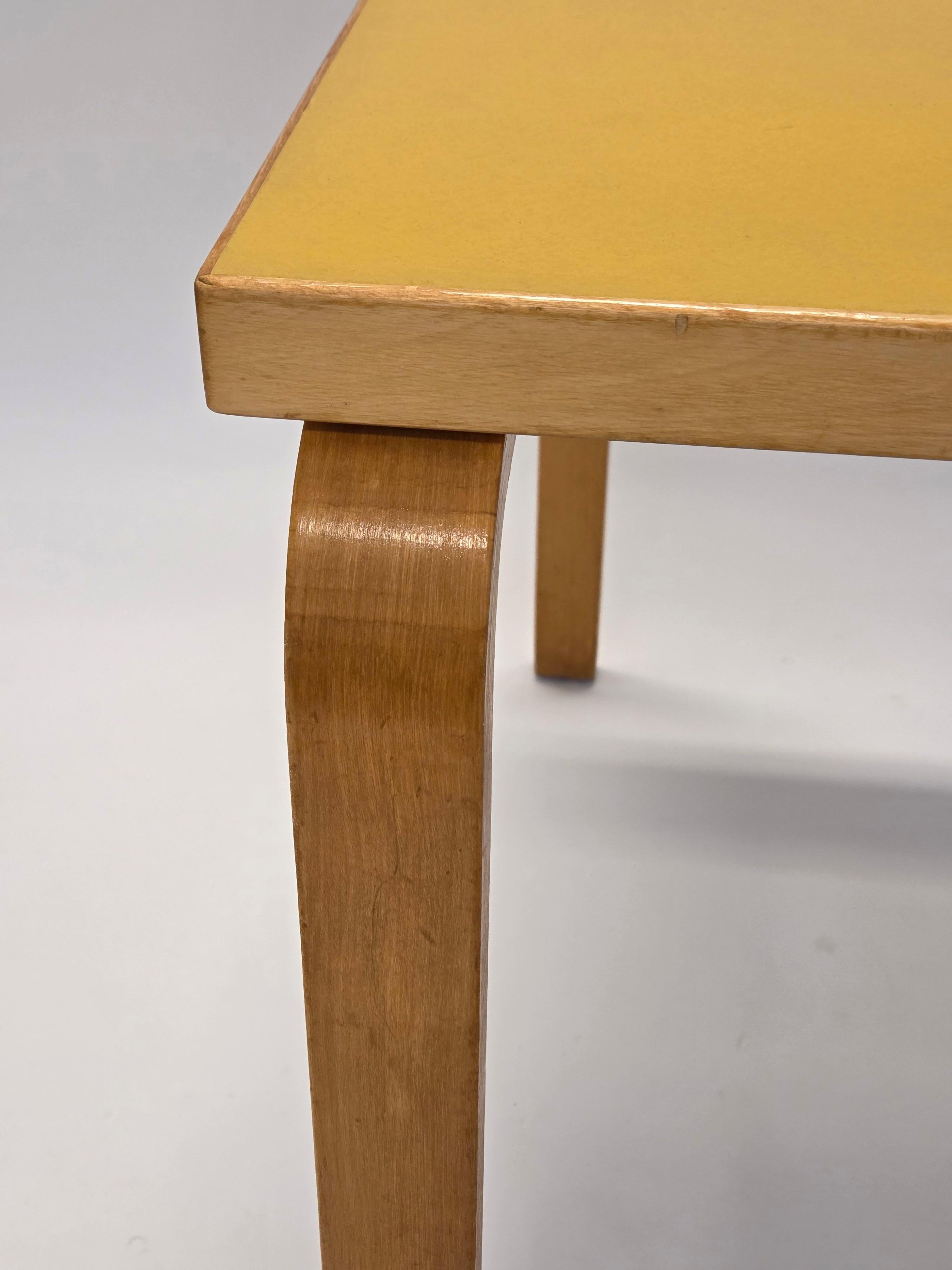 Alvar Aalto L-Legged Table by Artek 1960s 1