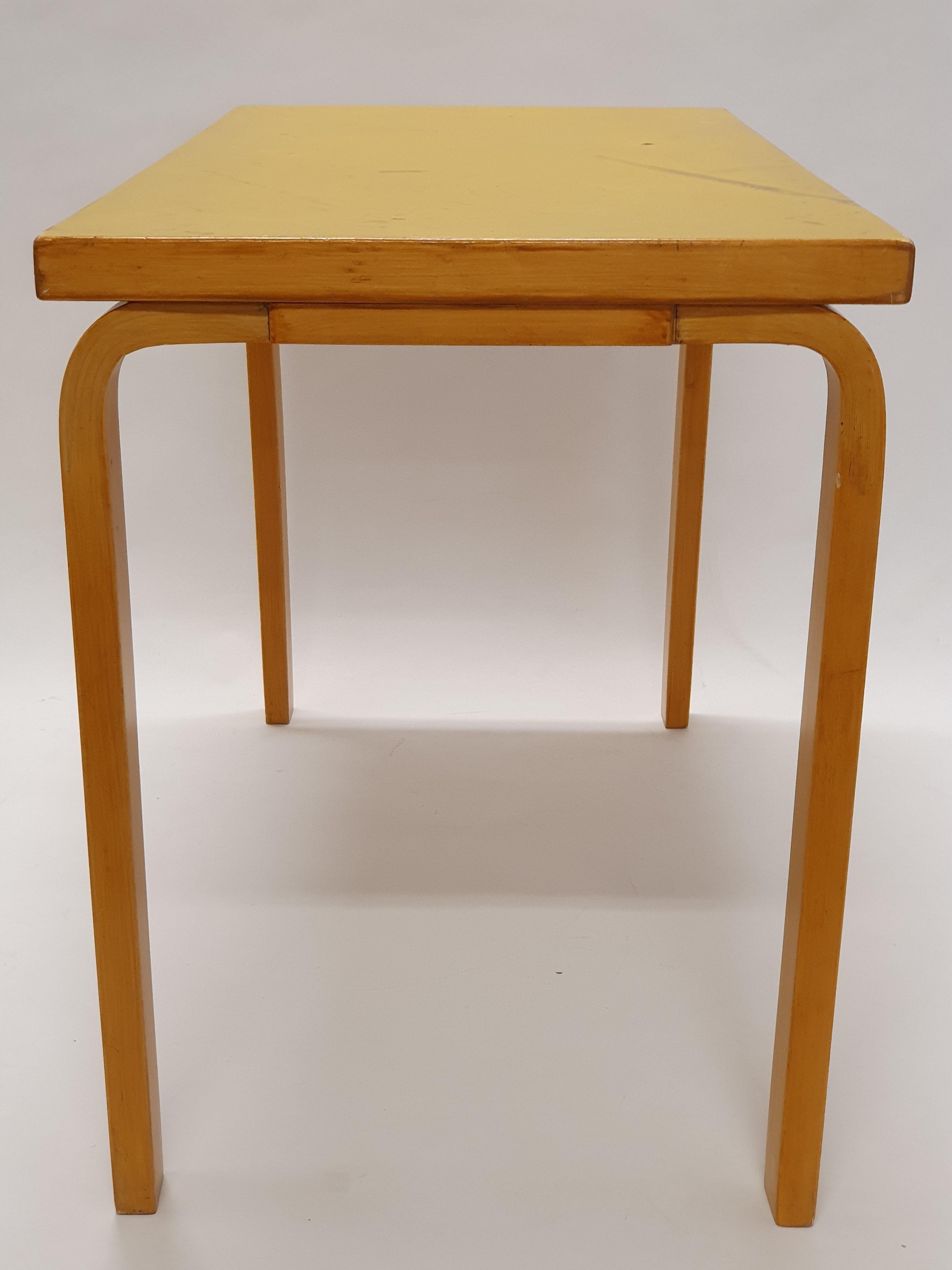 Alvar Aalto L-Legged Table by Artek 1960s For Sale 2
