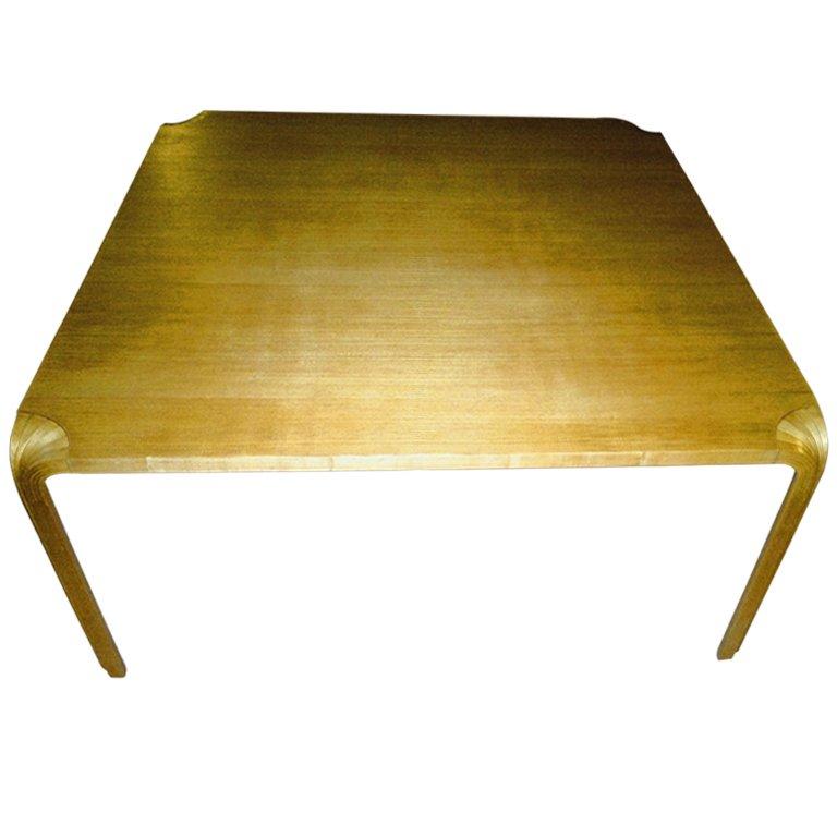Alvar Aalto Large Occasional Table in a satin ash c 1960 For Sale