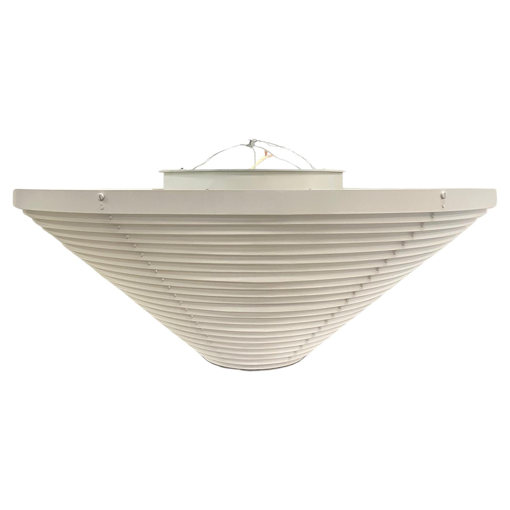 Alvar Aalto Large White Flush Mount Model. A622, Valaisinpaja 1970s