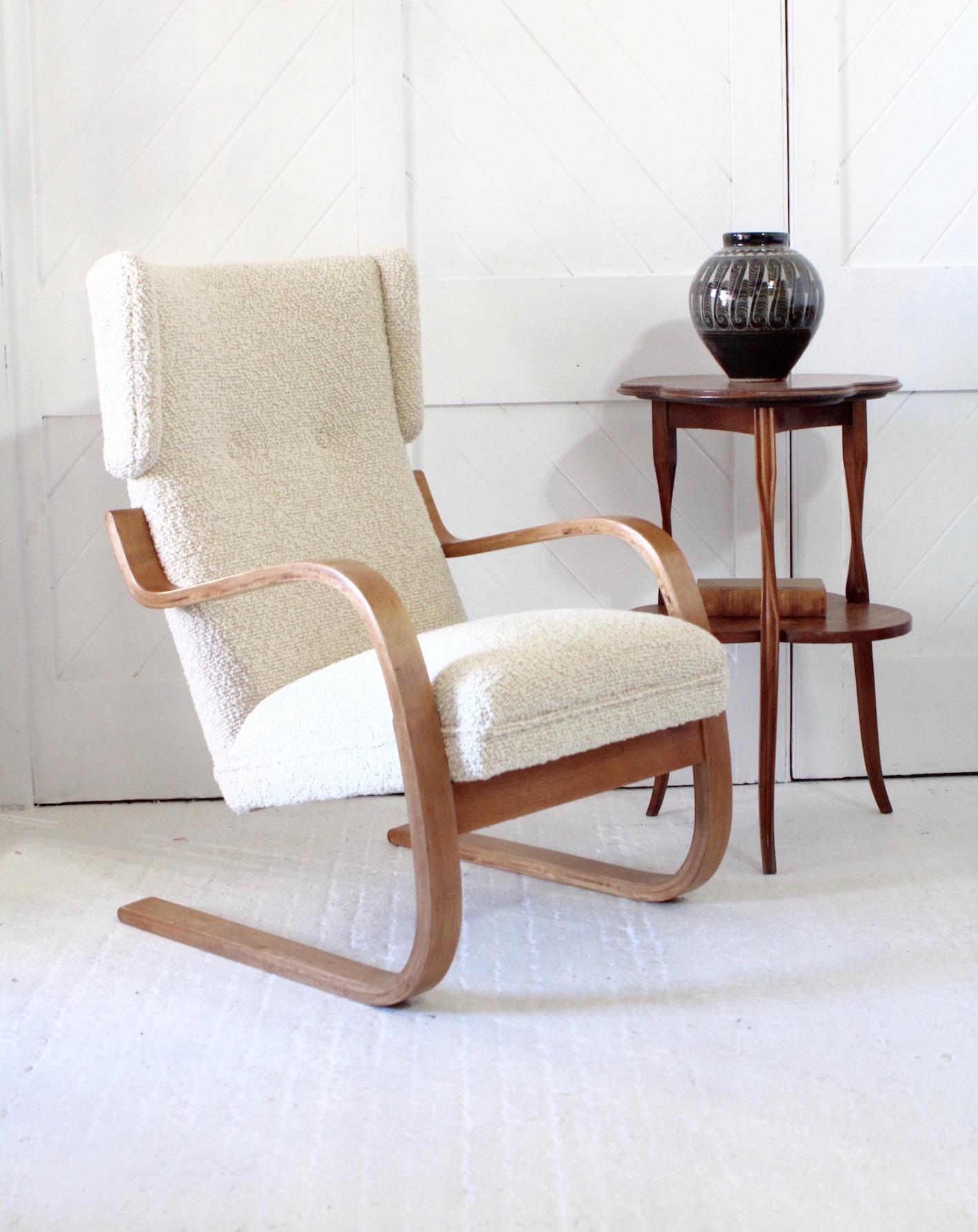 Birch Alvar Aalto Lounge Chair for Finmar