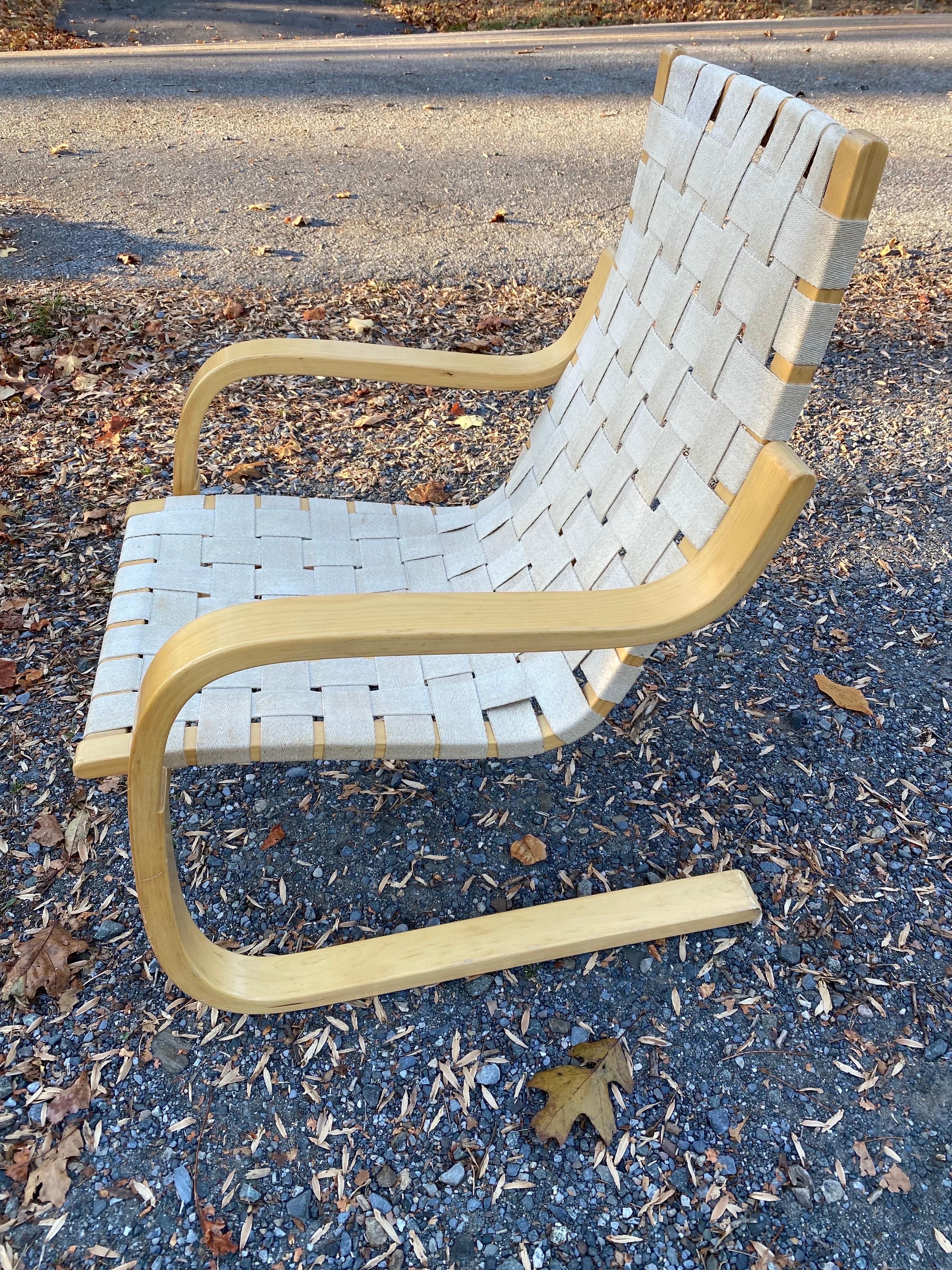 Late 20th Century Alvar Aalto Lounge Chair For Sale