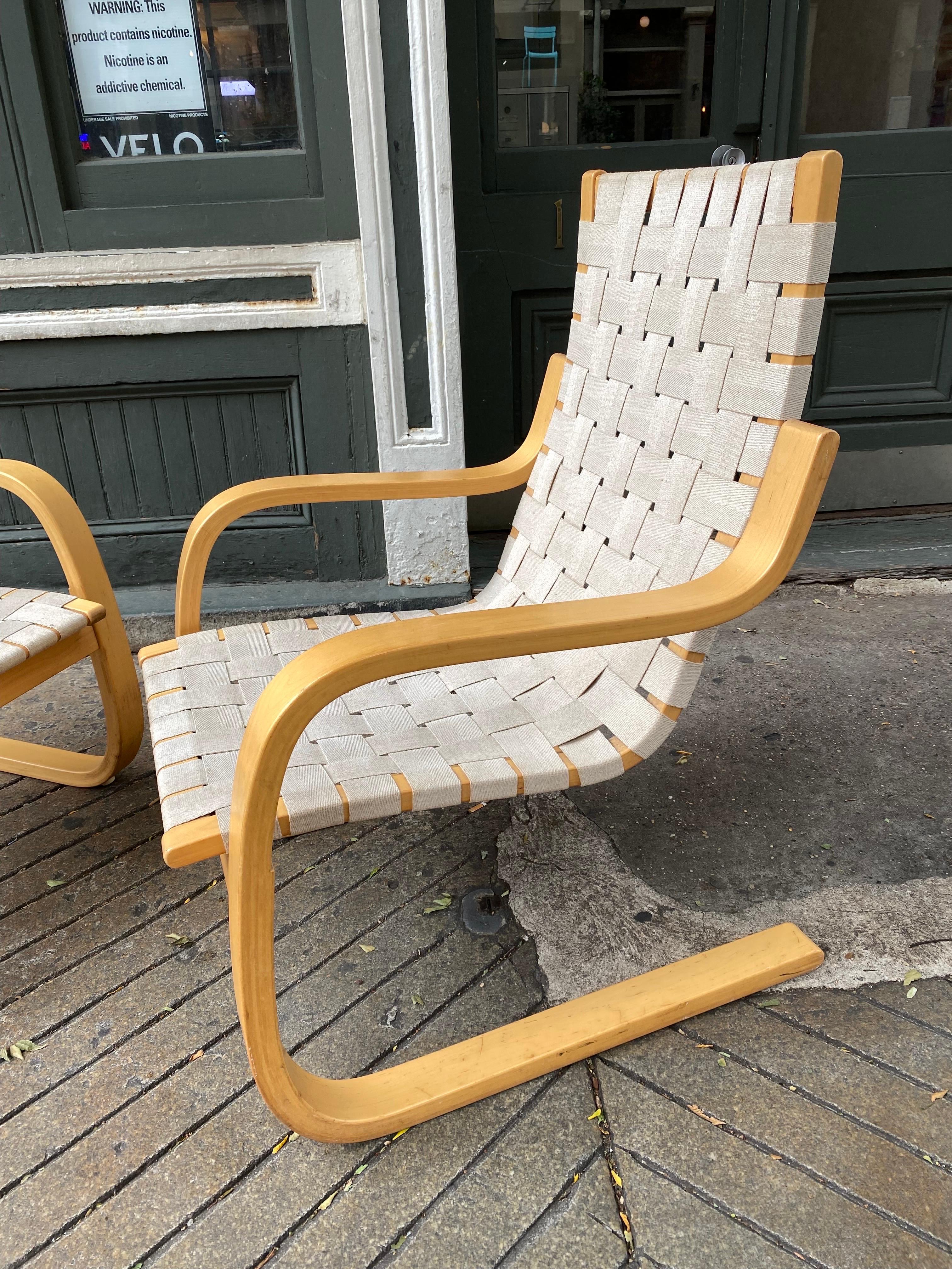 Mid-Century Modern Alvar Aalto Lounge Chairs ICF  2 available