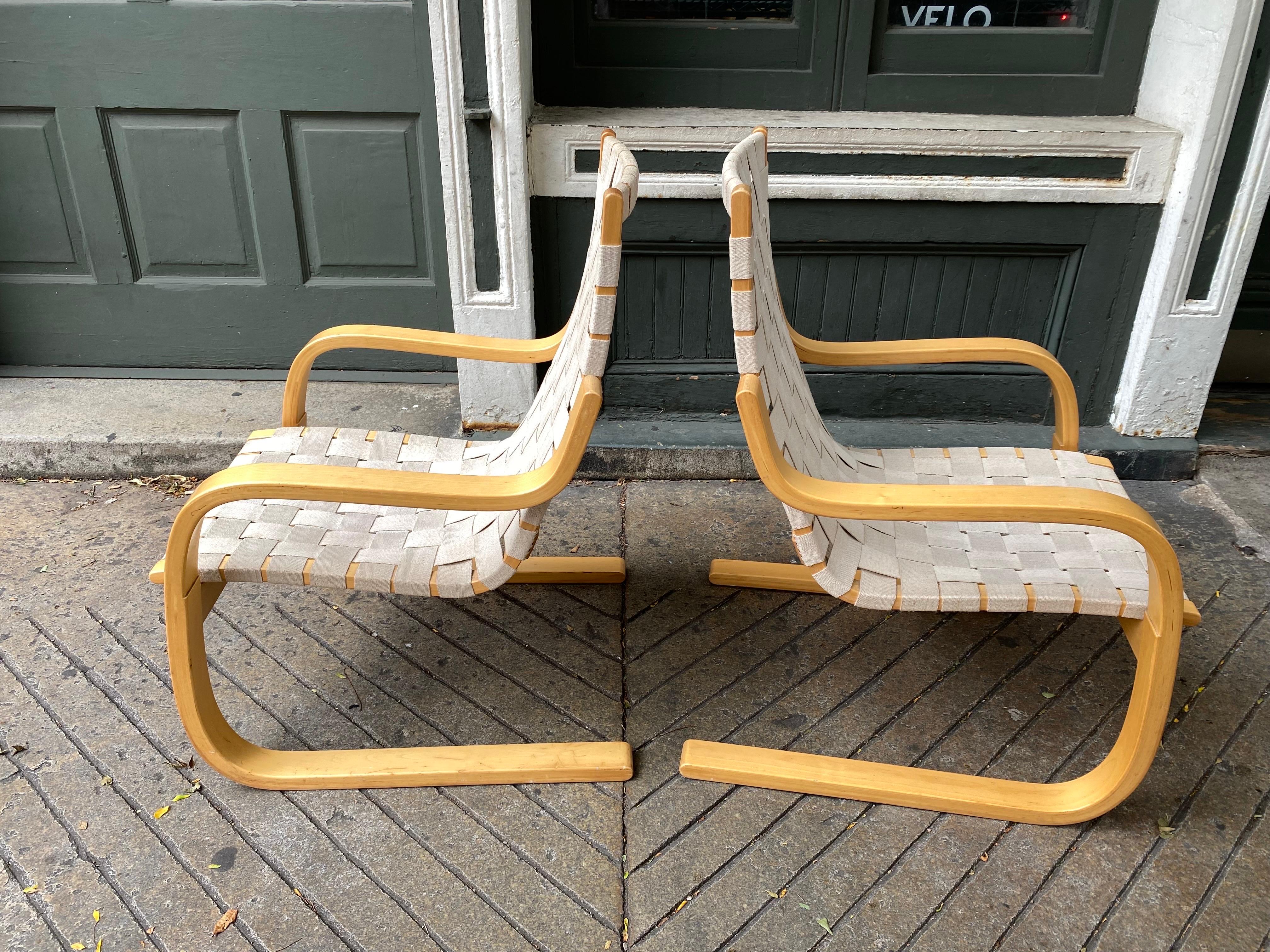 Late 20th Century Alvar Aalto Lounge Chairs ICF  2 available