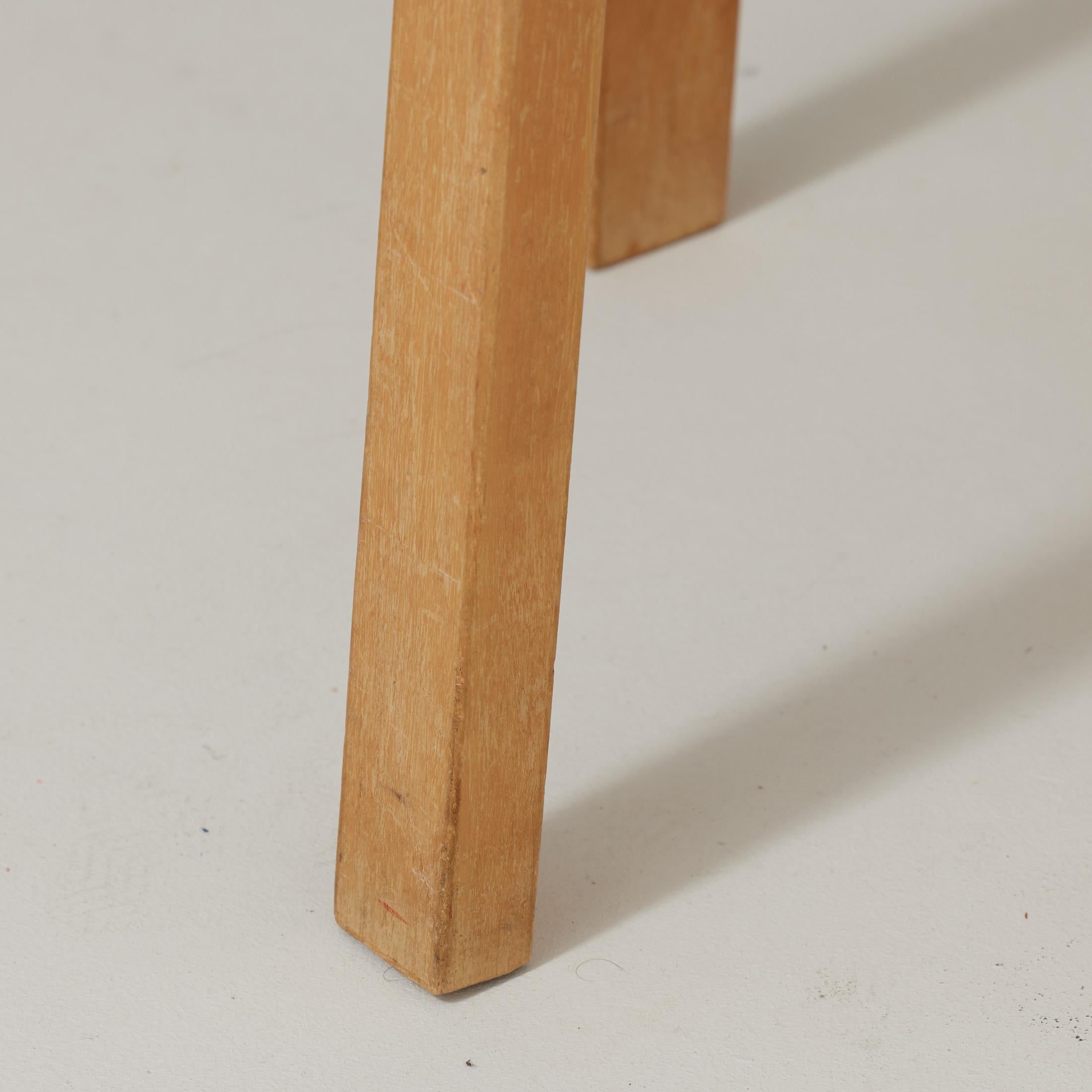 Sgabello in legno moderno di metà secolo di Alvar Aalto, circa 1940 in vendita 9
