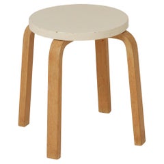 Alvar Aalto Mid-Century Modern Wood Stool, circa 1940