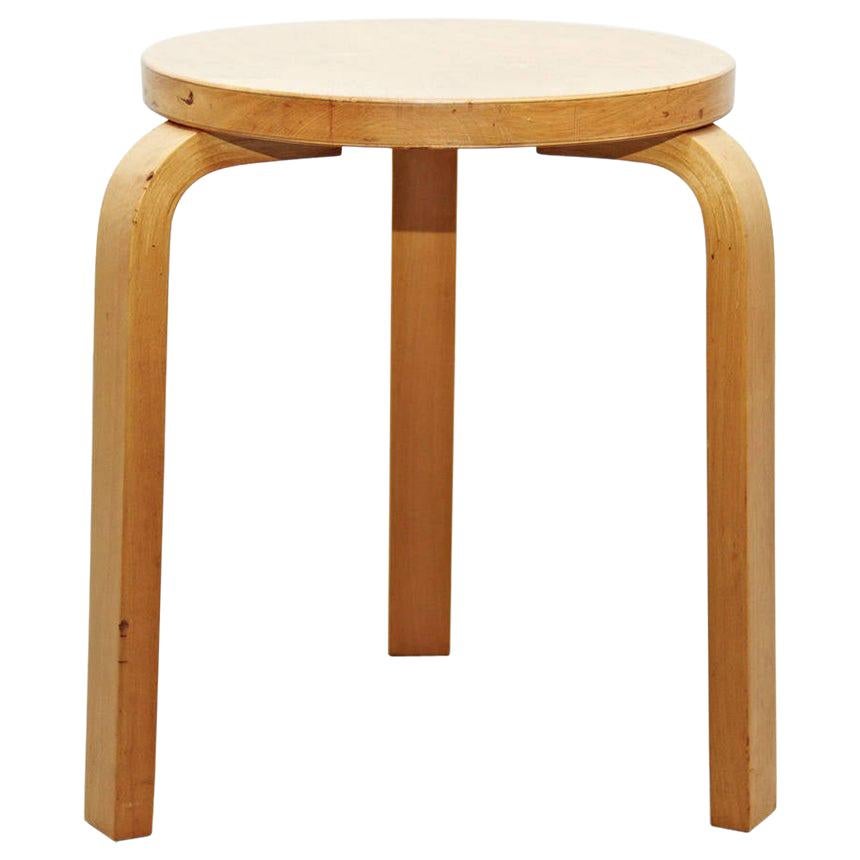 Alvar Aalto Mid-Century Modern Wood Stool for Artek, circa 1960