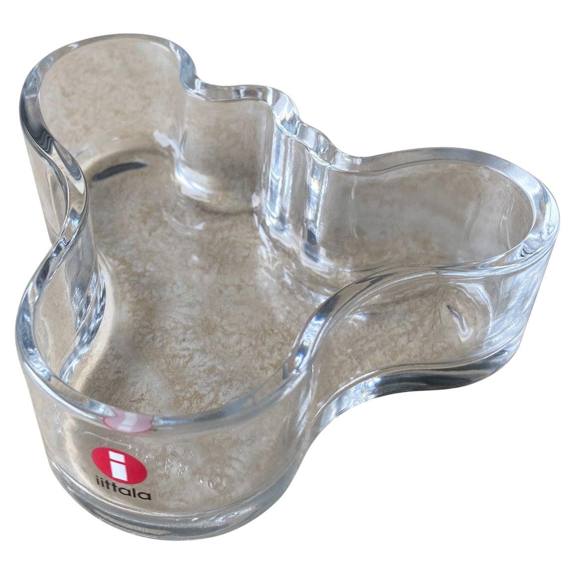 Alvar Aalto Mini Clear Vase for Iittala, circa 1990s