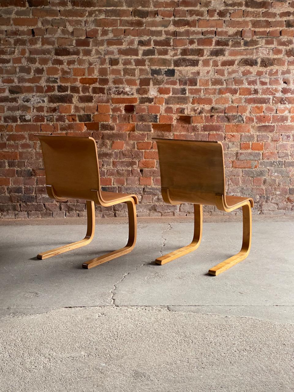 20th Century Alvar Aalto Model 21 Cantilever Side Chairs by Finmar, Pair, Finland, circa 1935 For Sale