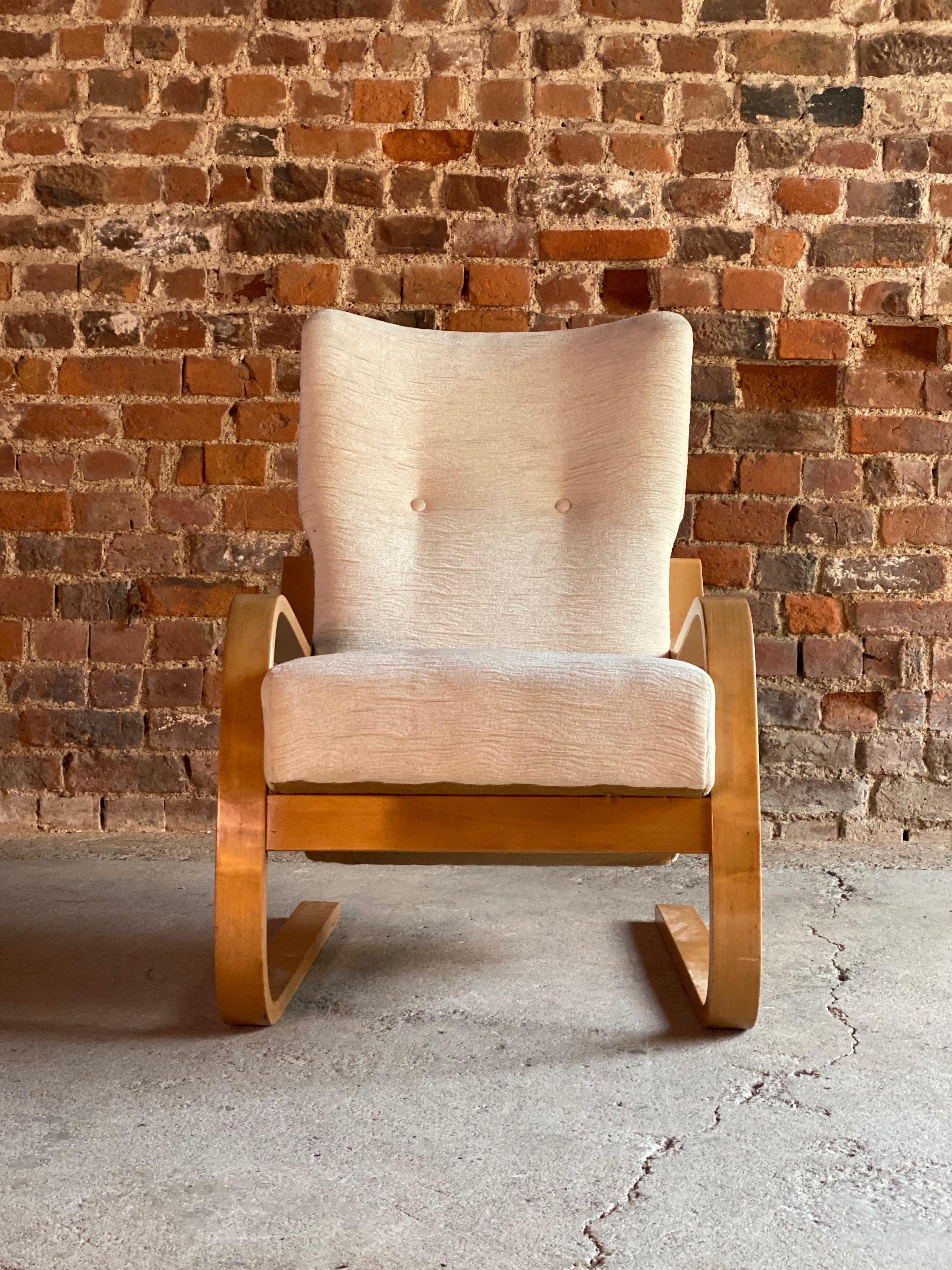 Birch Alvar Aalto Model 36 / 401 Cantilever Lounge Chair by Finmar, Finland