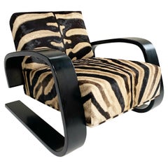 Alvar Aalto Modell 400 "Tank" Loungesessel in Zebra