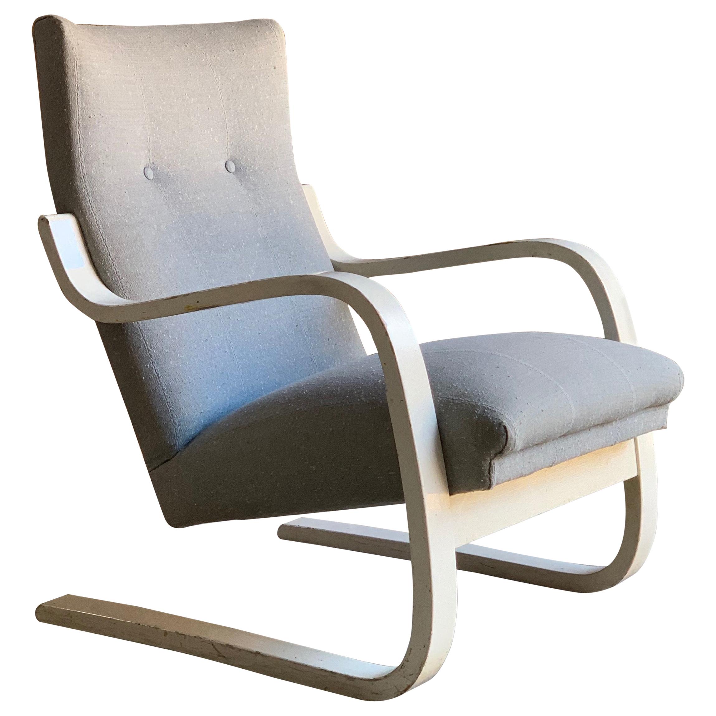 Alvar Aalto Model 401 Lounge Chair By OY Huonekalu-Ja Rakennustyötehdas AB  1938 at 1stDibs