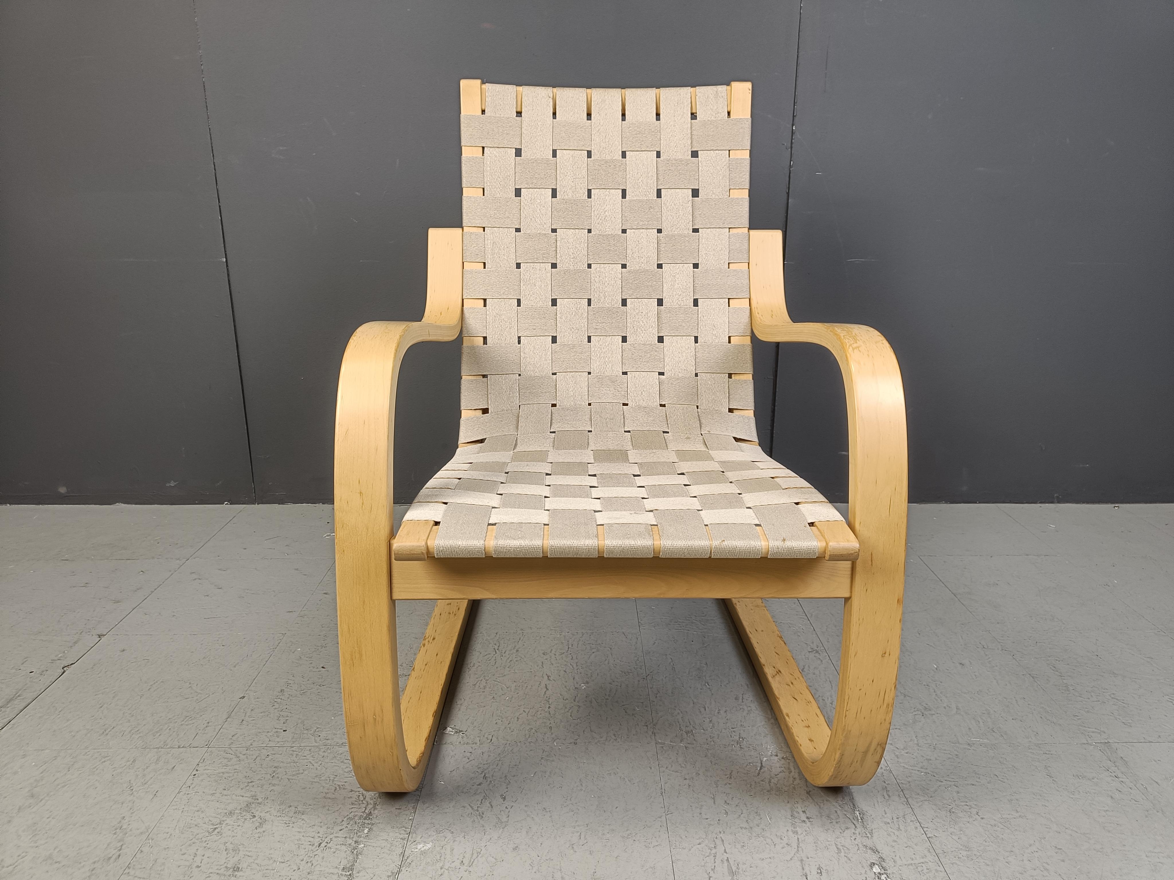 Finnish Alvar Aalto Model 406 armchair for Artek, 1970s