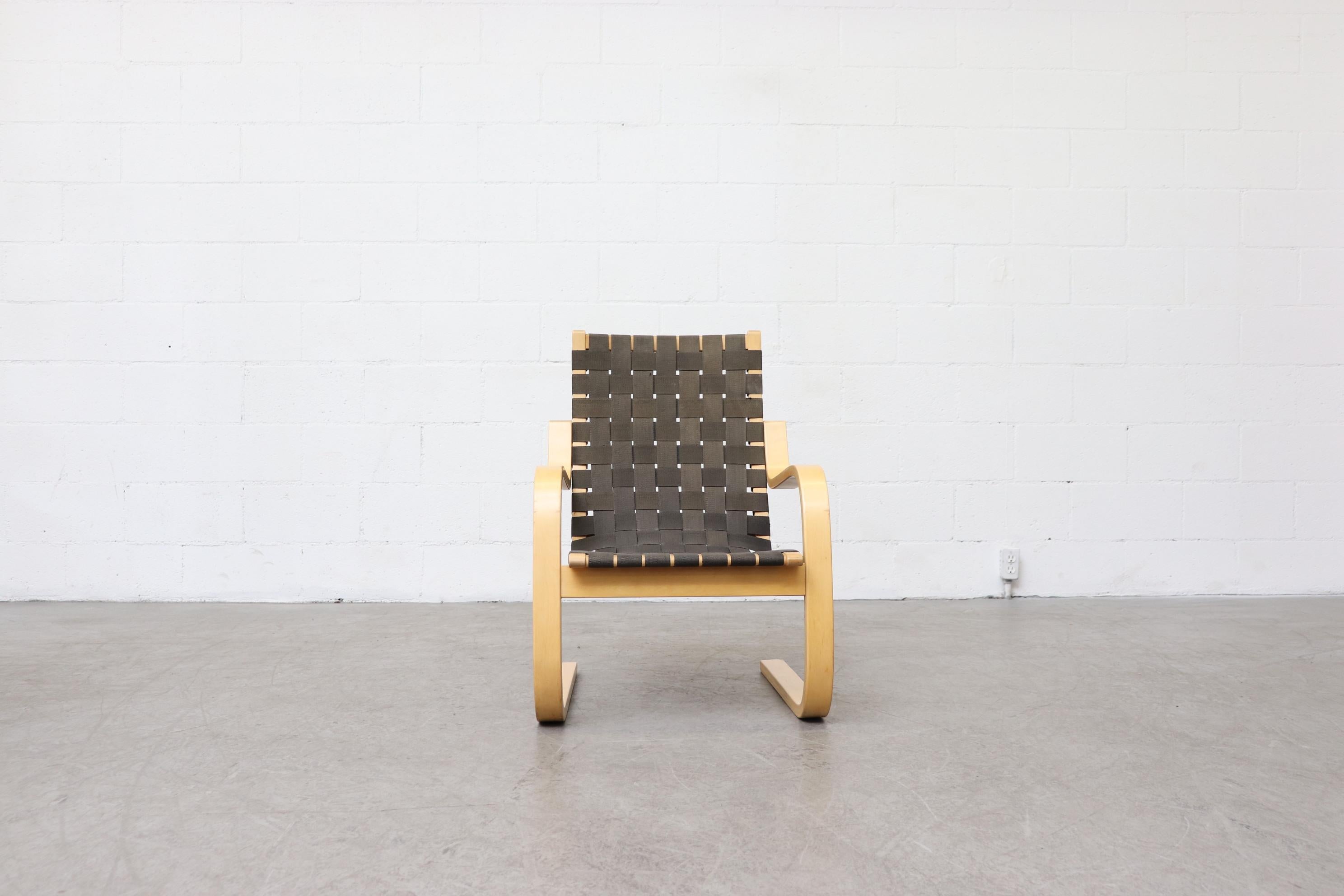 Finnish Alvar Aalto Model 406 Lounge Chair by Artek