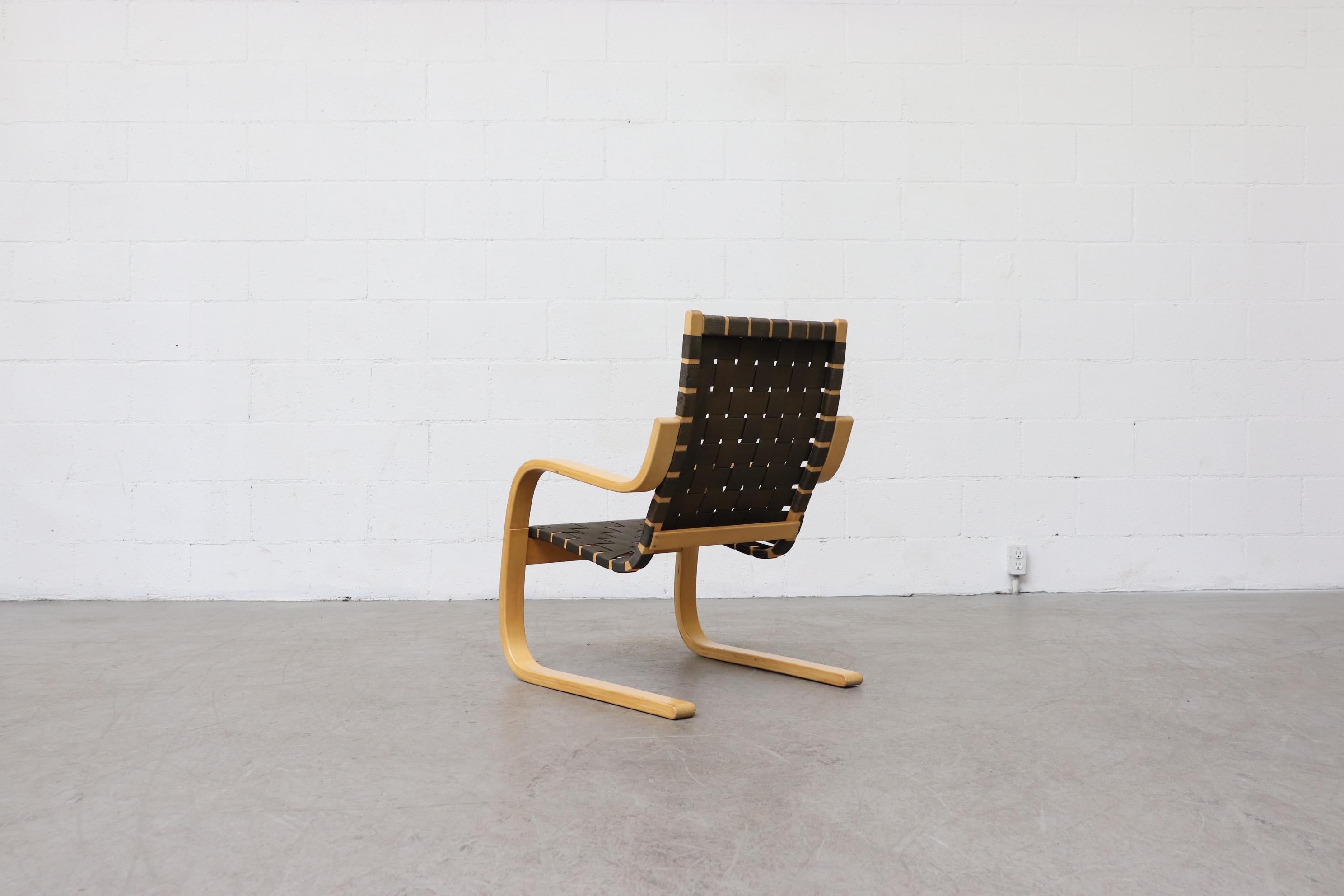 Canvas Alvar Aalto Model 406 Lounge Chair by Artek
