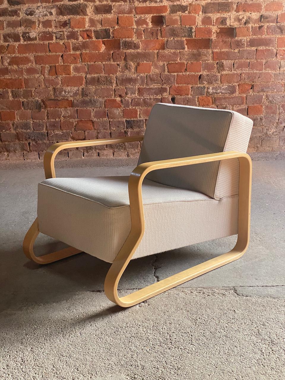Finnish Alvar Aalto Model 44 Lounge Chair by Artek Finland For Sale