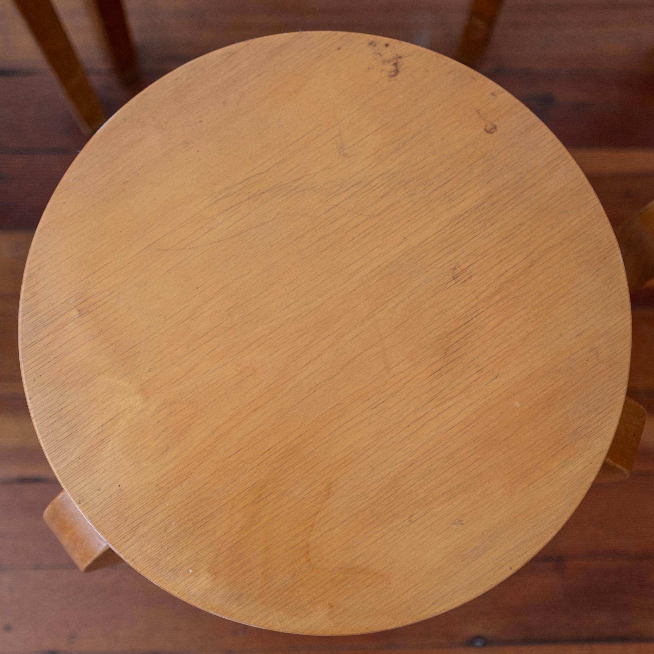 Alvar Aalto+Aalto Model No 60 Tabourets empilables en bouleau pour Artek 1950s en vente 7