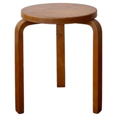Vintage Alvar Aalto Model 60 Stackable Stool for Finsven 1940s