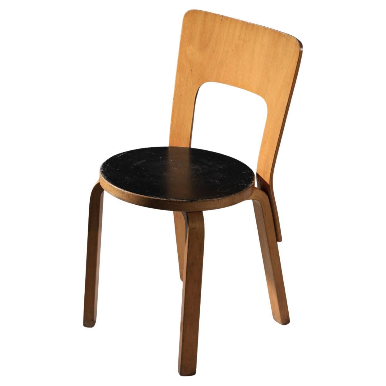 Alvar Aalto Model 66 Chair from the 1960s For Sale