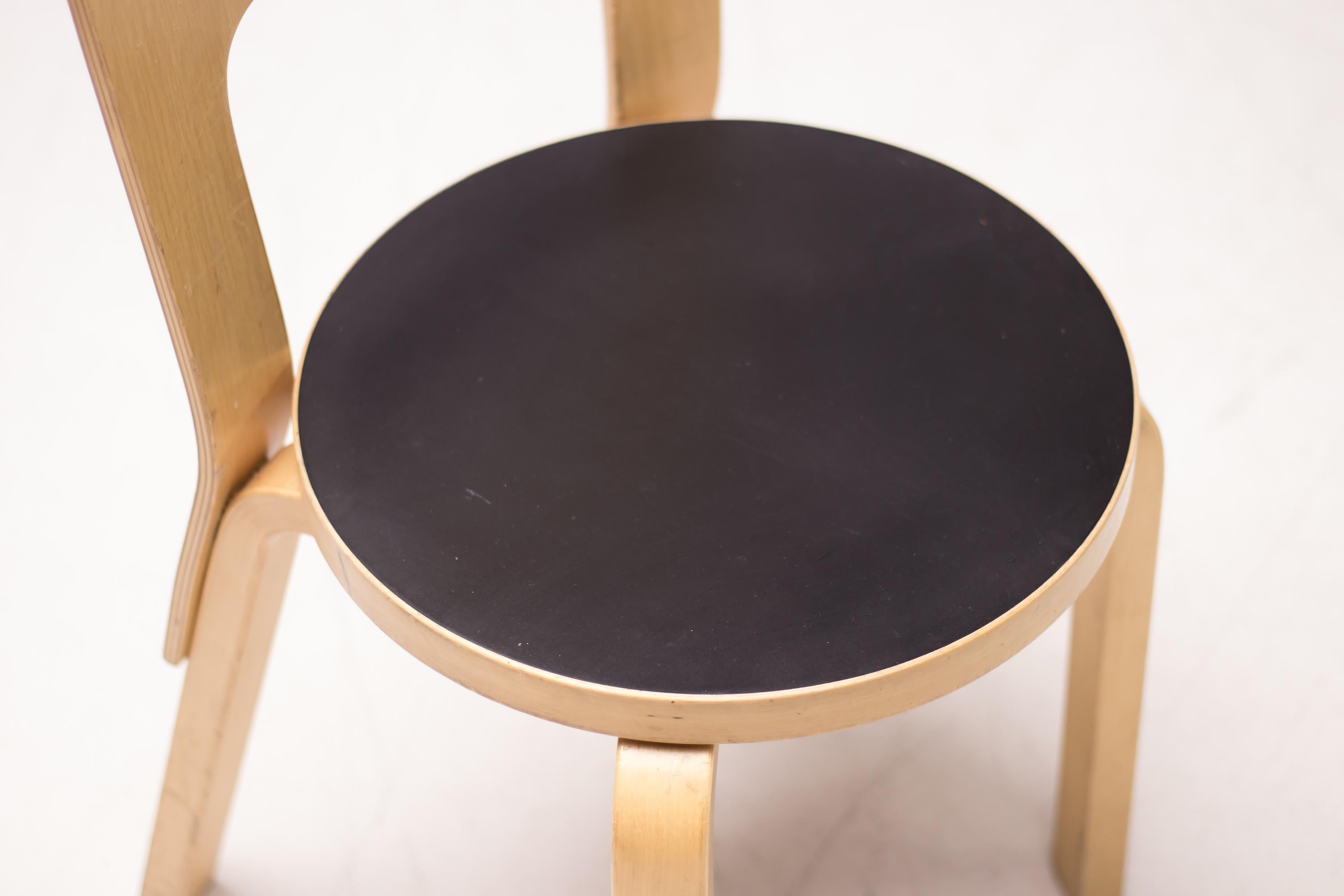 Birch Alvar Aalto Model 66 Chairs