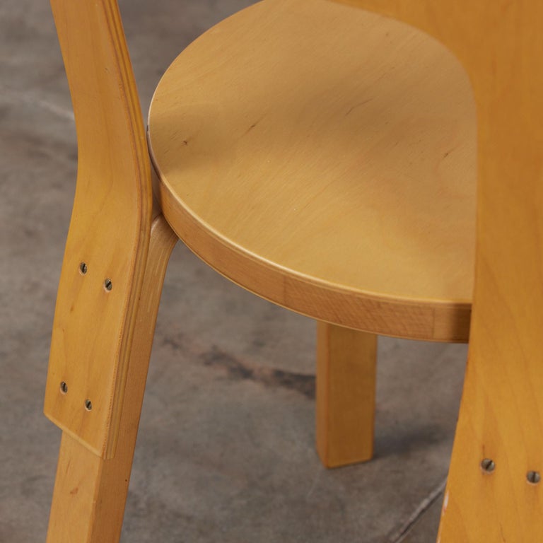 Alvar Aalto Model 66 Dining Chair for Artek For Sale 5