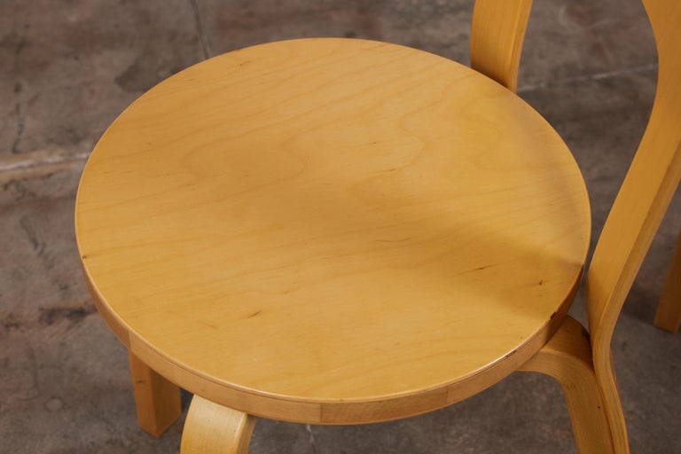 Alvar Aalto Model 66 Dining Chair for Artek For Sale 2