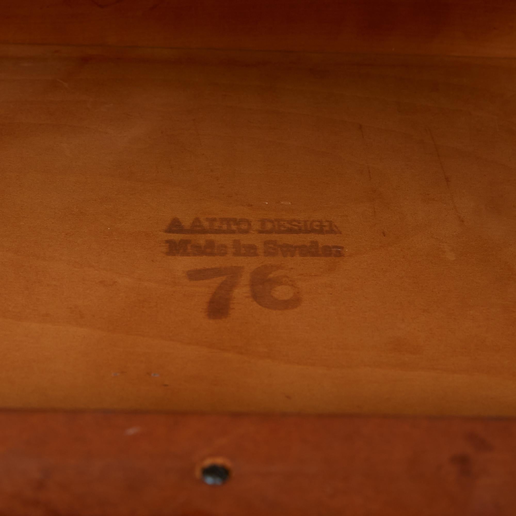 Alvar Aalto Model 76 Two-Tier Side Table 7