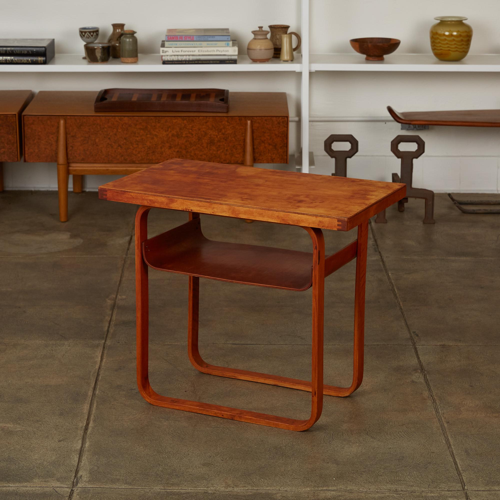 Swedish Alvar Aalto Model 76 Two-Tier Side Table