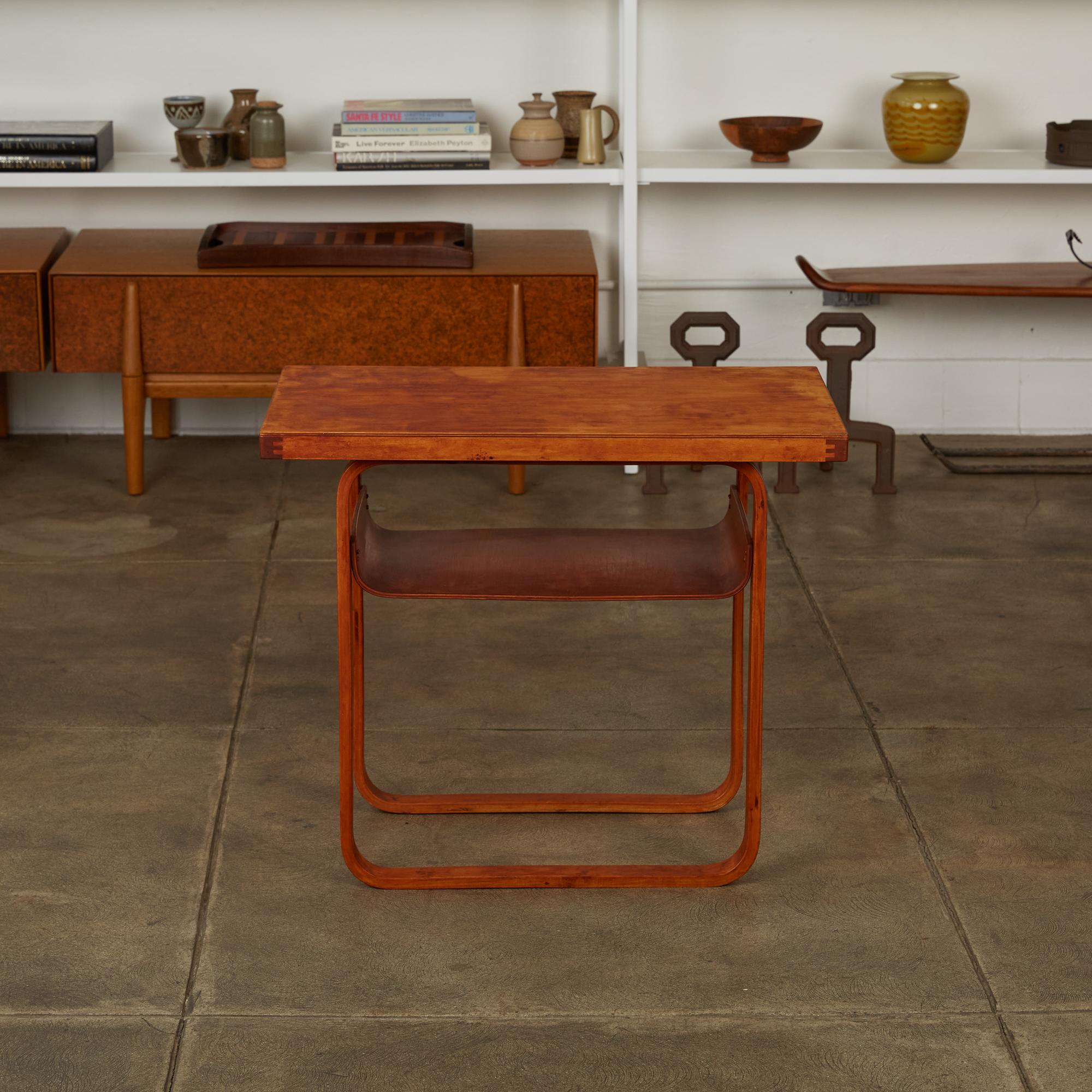 Mid-20th Century Alvar Aalto Model 76 Two-Tier Side Table