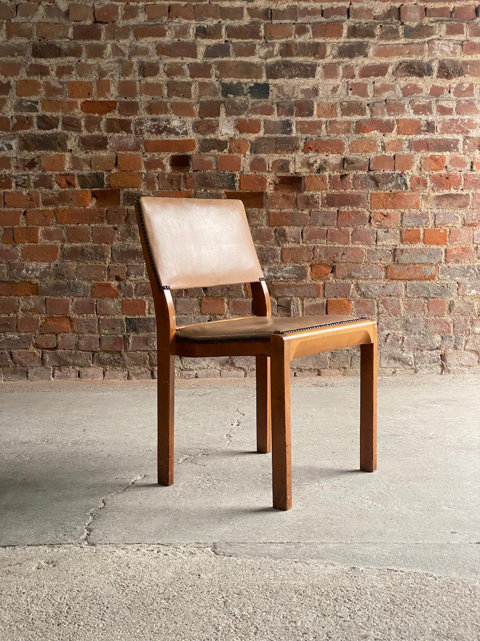 Mid-20th Century Alvar Aalto Model 91 Dining Table & Six Chairs by Finmar, Circa 1940